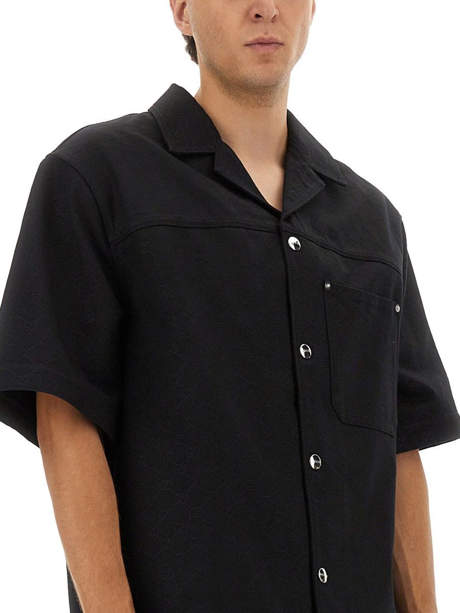 Gucci GUCCI GG JACQUARD SHIRT - BLACK (IT 48) Size US M / EU 48-50 / 2 - 4 Thumbnail