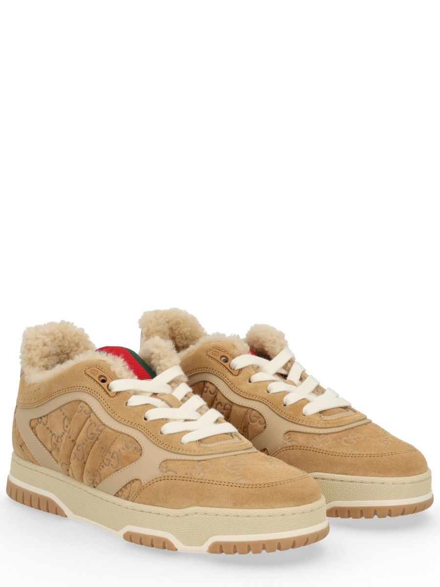 Gucci GUCCI "RE-WEB" SNEAKER - BROWN (IT 38) Size US 8 / IT 38 - 2 Thumbnail