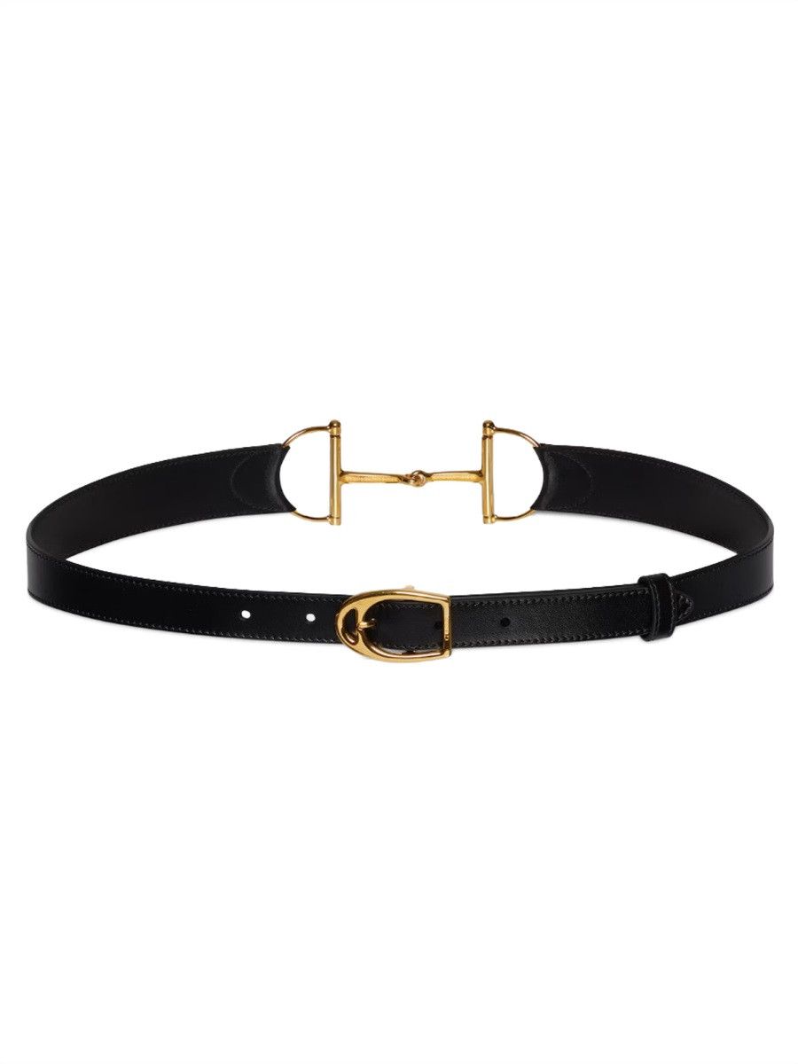 Gucci GUCCI "OVERSIZE" CLAMP BELT - BLACK (BELT_CM 75) Size ONE SIZE - 2 Thumbnail