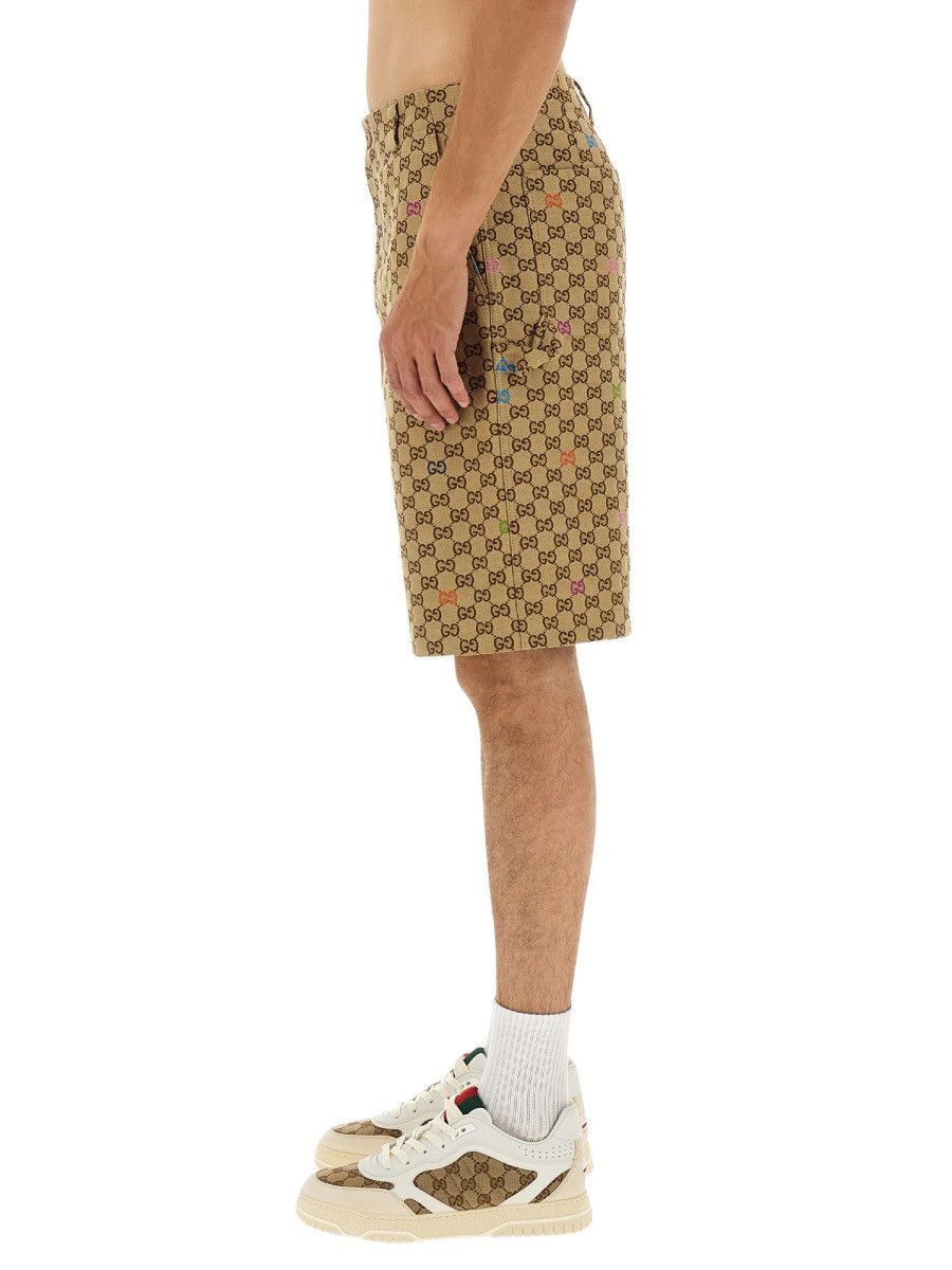 Gucci GUCCI FABRIC SHORTS GG - BEIGE (IT 48) Size US 32 / EU 48 - 4 Thumbnail