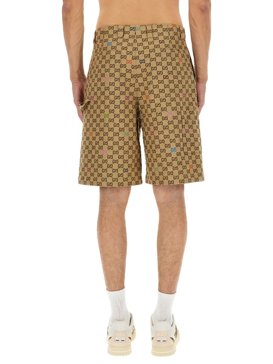Gucci GUCCI FABRIC SHORTS GG - BEIGE (IT 48) Size US 32 / EU 48 - 3 Thumbnail