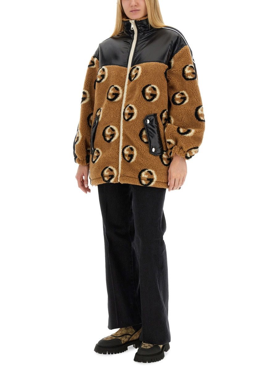 Gucci GUCCI JACQUARD ZIPPER JACKET - BEIGE Size XS / US 0-2 / IT 36-38 - 2 Thumbnail
