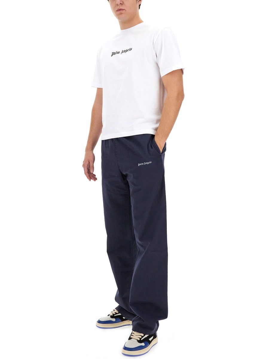 Palm Angels PALM ANGELS PANTS WITH LOGO - BLUE (IT 52) Size US 36 / EU 52 - 2 Thumbnail