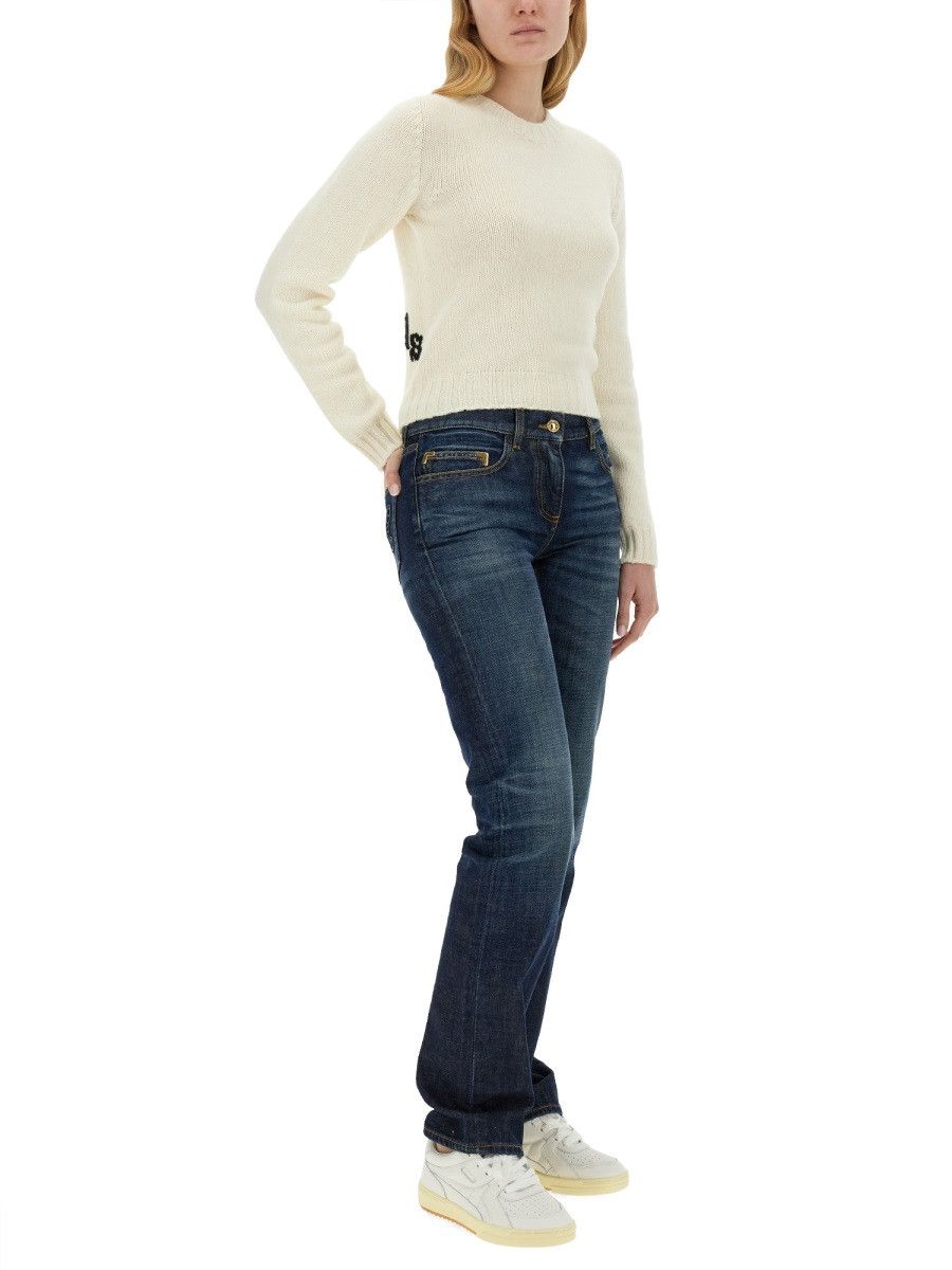 Palm Angels PALM ANGELS STRAIGHT LEG JEANS - BLUE (JEANS 26) Size 26" / US 2 / IT 38 - 2 Thumbnail