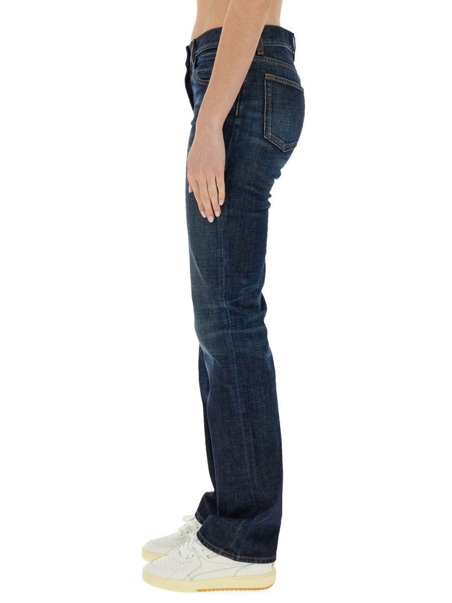 Palm Angels PALM ANGELS STRAIGHT LEG JEANS - BLUE (JEANS 26) Size 26" / US 2 / IT 38 - 4 Thumbnail