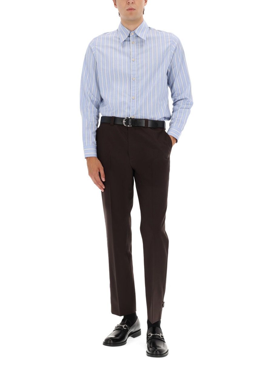 Gucci GUCCI WOOL GABARDINE PANTS - BLACK (IT 50) Size US 34 / EU 50 - 2 Thumbnail
