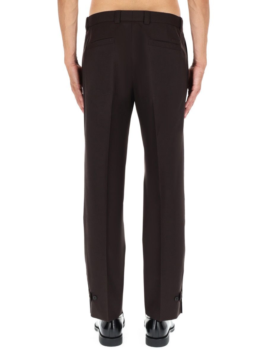 Gucci GUCCI WOOL GABARDINE PANTS - BLACK (IT 50) Size US 34 / EU 50 - 4 Thumbnail