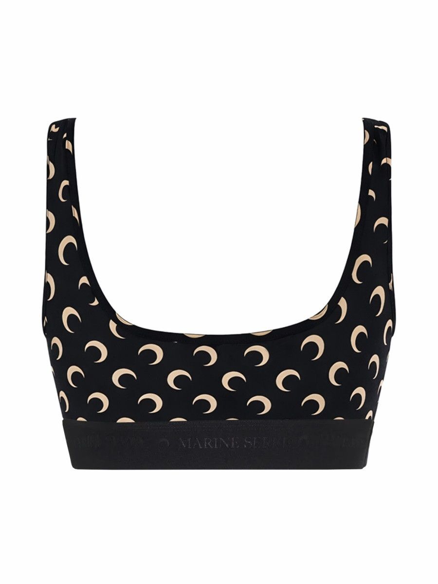 Marine Serre MARINE SERRE TOP BRA "MOON" - BLACK Size M / US 6-8 / IT 42-44 - 2 Thumbnail
