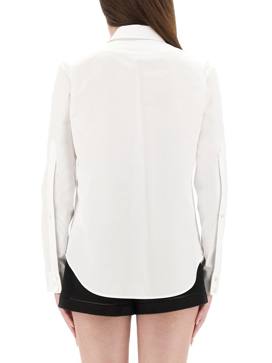 Gucci GUCCI COTTON POPLIN SHIRT WITH CLAMP - WHITE (IT 38) Size XS / US 0-2 / IT 36-38 - 3 Thumbnail