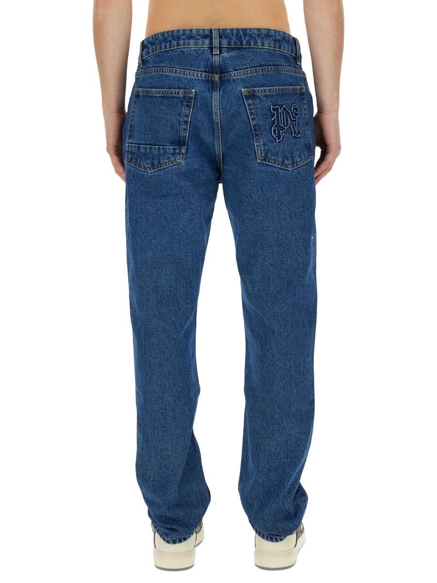 Palm Angels PALM ANGELS STRAIGHT LEG JEANS - BABY BLUE (JEANS 33) Size US 33 - 3 Thumbnail