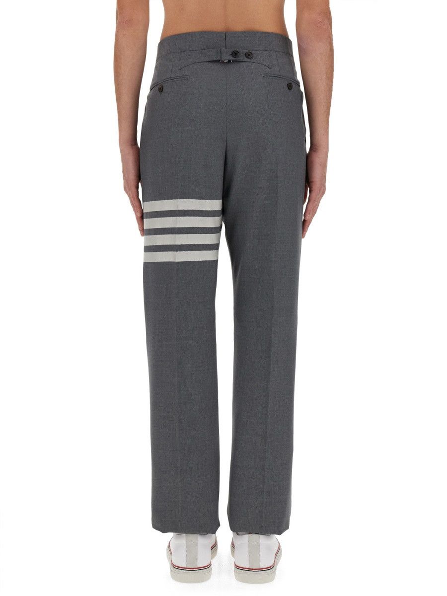 Thom Browne THOM BROWNE CLASSIC PANTS WITH MARTINGALE - GREY (JP 4) Size US 32 / EU 48 - 7 Thumbnail