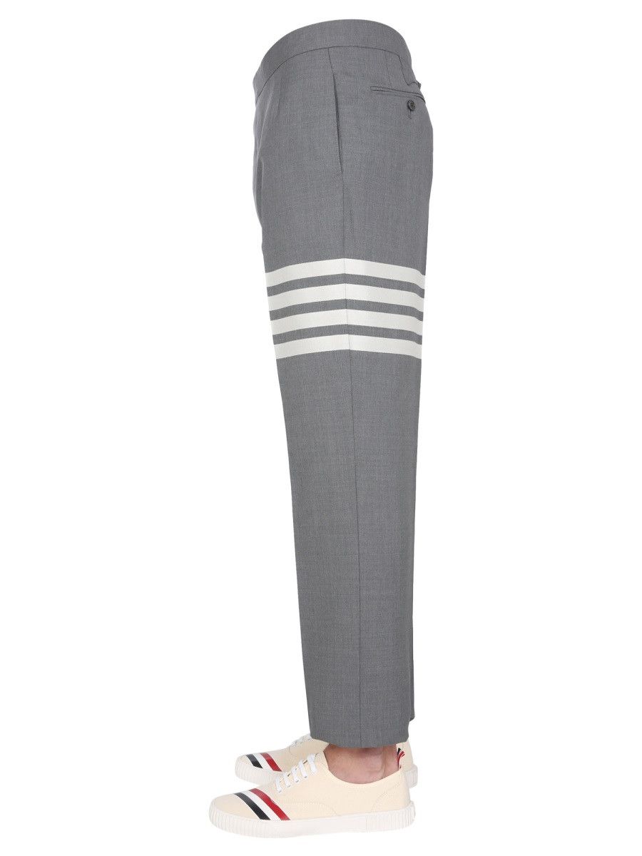Thom Browne THOM BROWNE CLASSIC PANTS WITH MARTINGALE - GREY (JP 4) Size US 32 / EU 48 - 5 Thumbnail