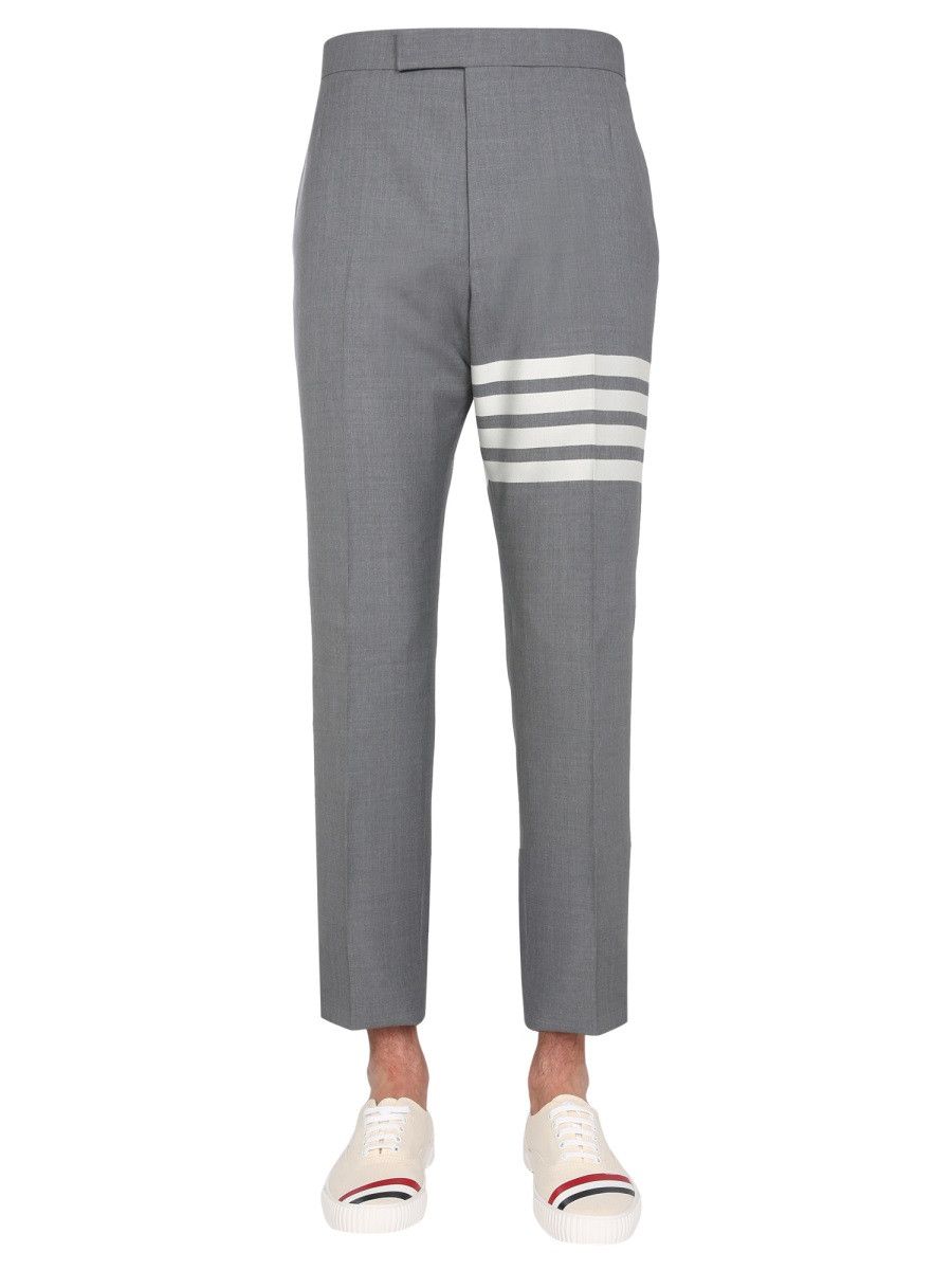 Thom Browne THOM BROWNE CLASSIC PANTS WITH MARTINGALE - GREY (JP 5) Size US 32 / EU 48 - 4 Thumbnail