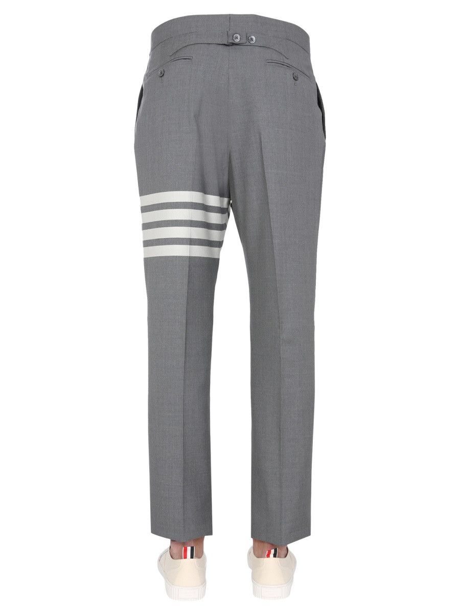 Thom Browne THOM BROWNE CLASSIC PANTS WITH MARTINGALE - GREY (JP 5) Size US 32 / EU 48 - 6 Thumbnail