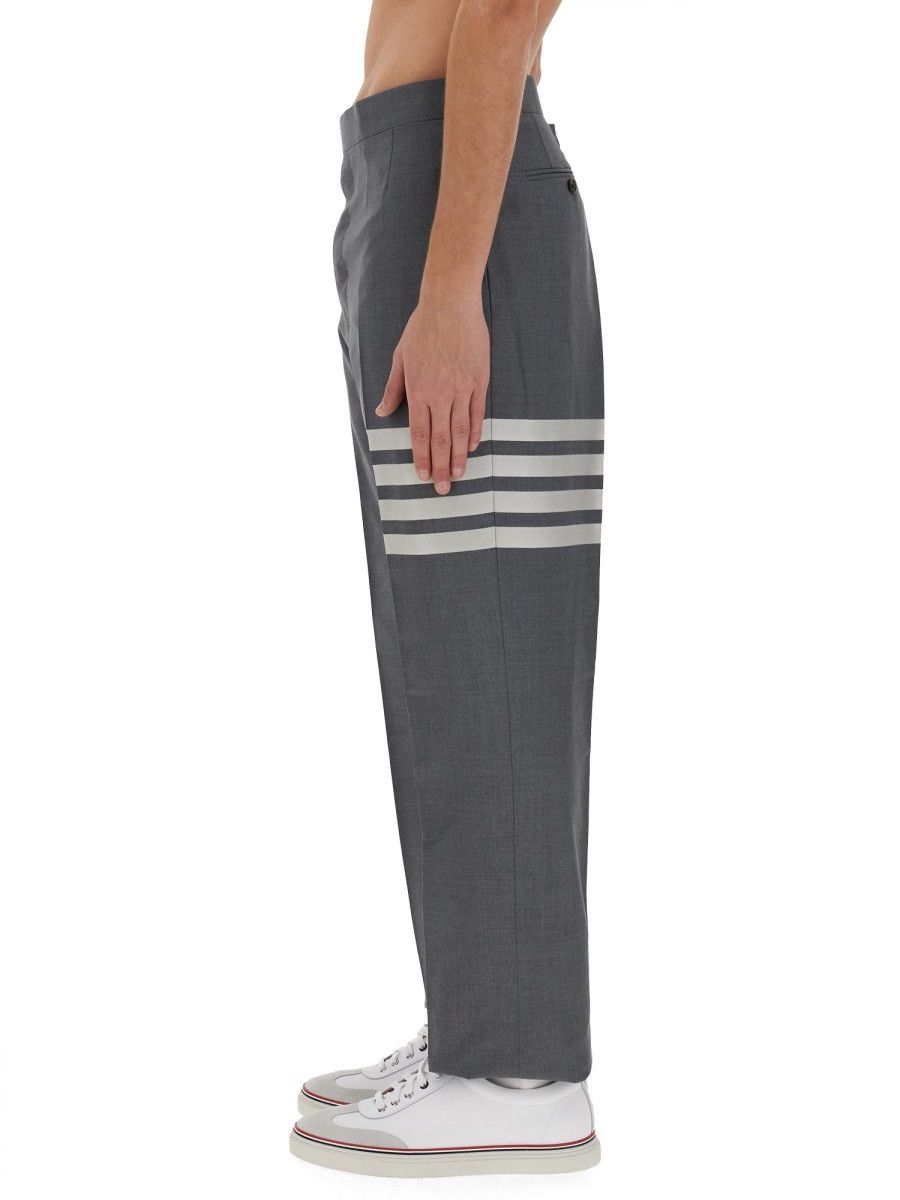 Thom Browne THOM BROWNE CLASSIC PANTS WITH MARTINGALE - GREY (JP 5) Size US 32 / EU 48 - 8 Thumbnail