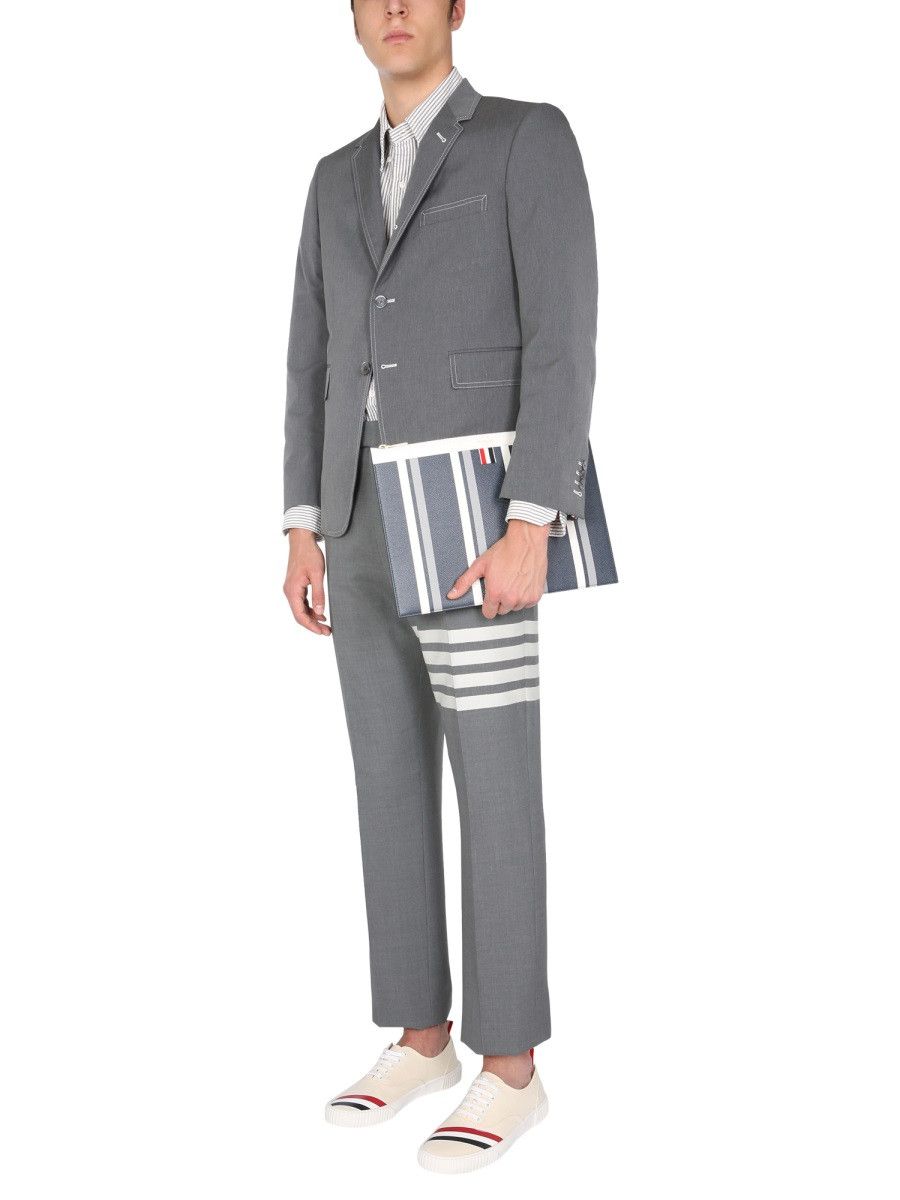 Thom Browne THOM BROWNE CLASSIC PANTS WITH MARTINGALE - GREY (JP 5) Size US 32 / EU 48 - 3 Thumbnail