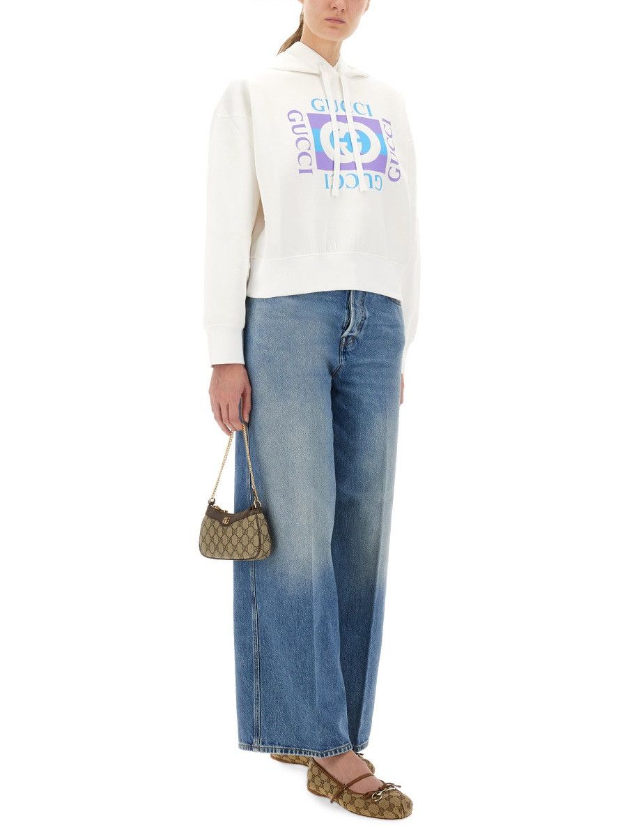 Gucci GUCCI "WIDE-LEG" JEANS - DENIM (JEANS 28) Size 28" / US 6 / IT 42 - 2 Thumbnail