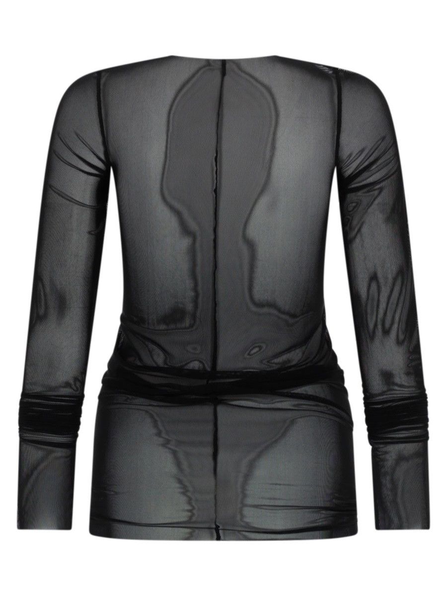 Rick Owens Lilies RICK OWENS LILIES "BASIC LS T" T-SHIRT - BLACK (IT 40) Size S / US 4 / IT 40 - 3 Thumbnail