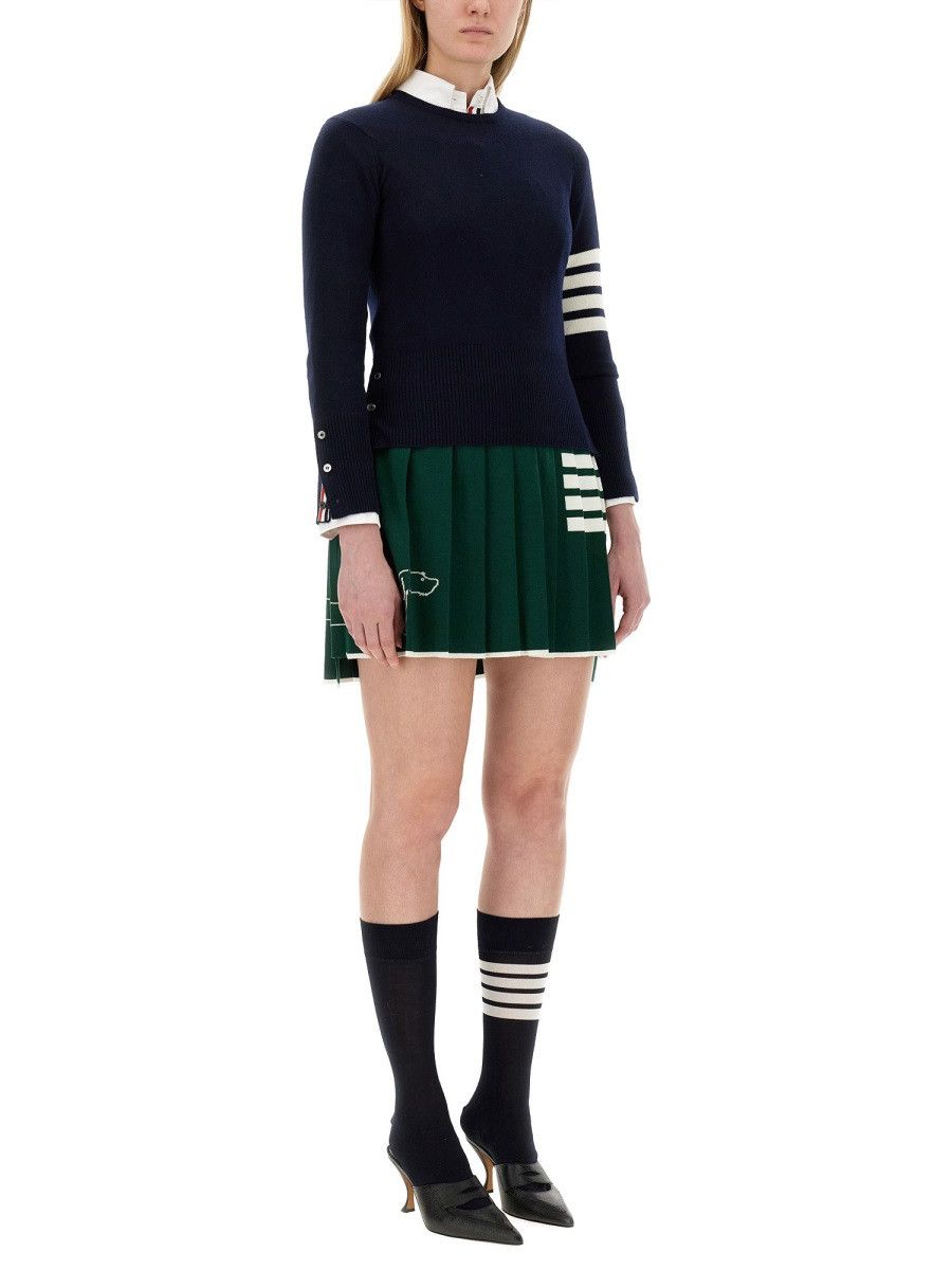 Thom Browne THOM BROWNE 4BAR SHIRT - BLUE (IT 38) Size XS / US 0-2 / IT 36-38 - 2 Thumbnail