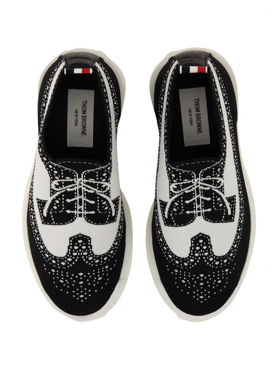 Thom Browne THOM BROWNE TECH RUNNER SNEAKER - BLACK (US 7½) Size US 7.5 / EU 40-41 - 2 Thumbnail