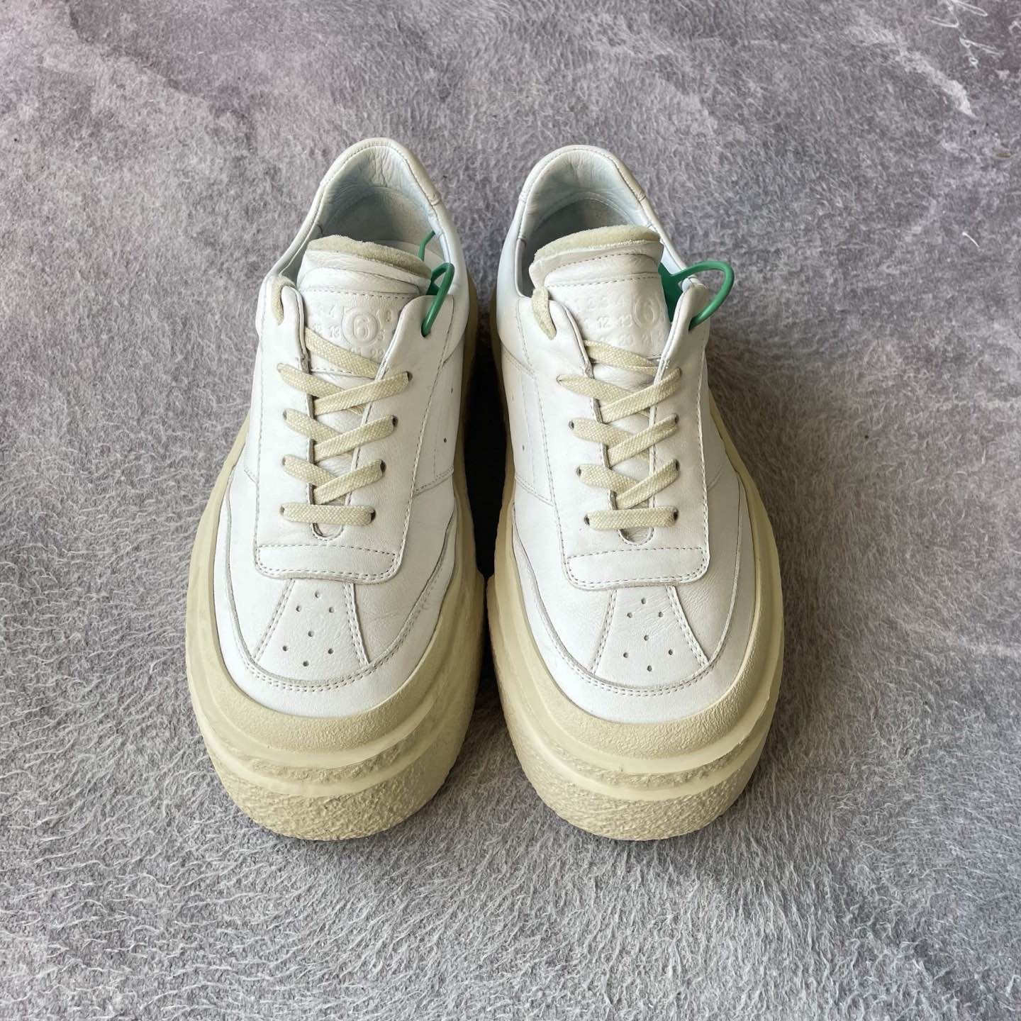 MM6 MM6 Maison Margiela Leather Platform Sneakers Size 38.5 Size US 8.5 / IT 38.5 - 2 Thumbnail