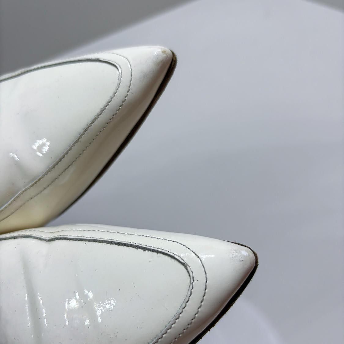 Maison Margiela Maison Margiela White Rhinestone Buckle Mules Size 38 Size US 8 / IT 38 - 6 Thumbnail