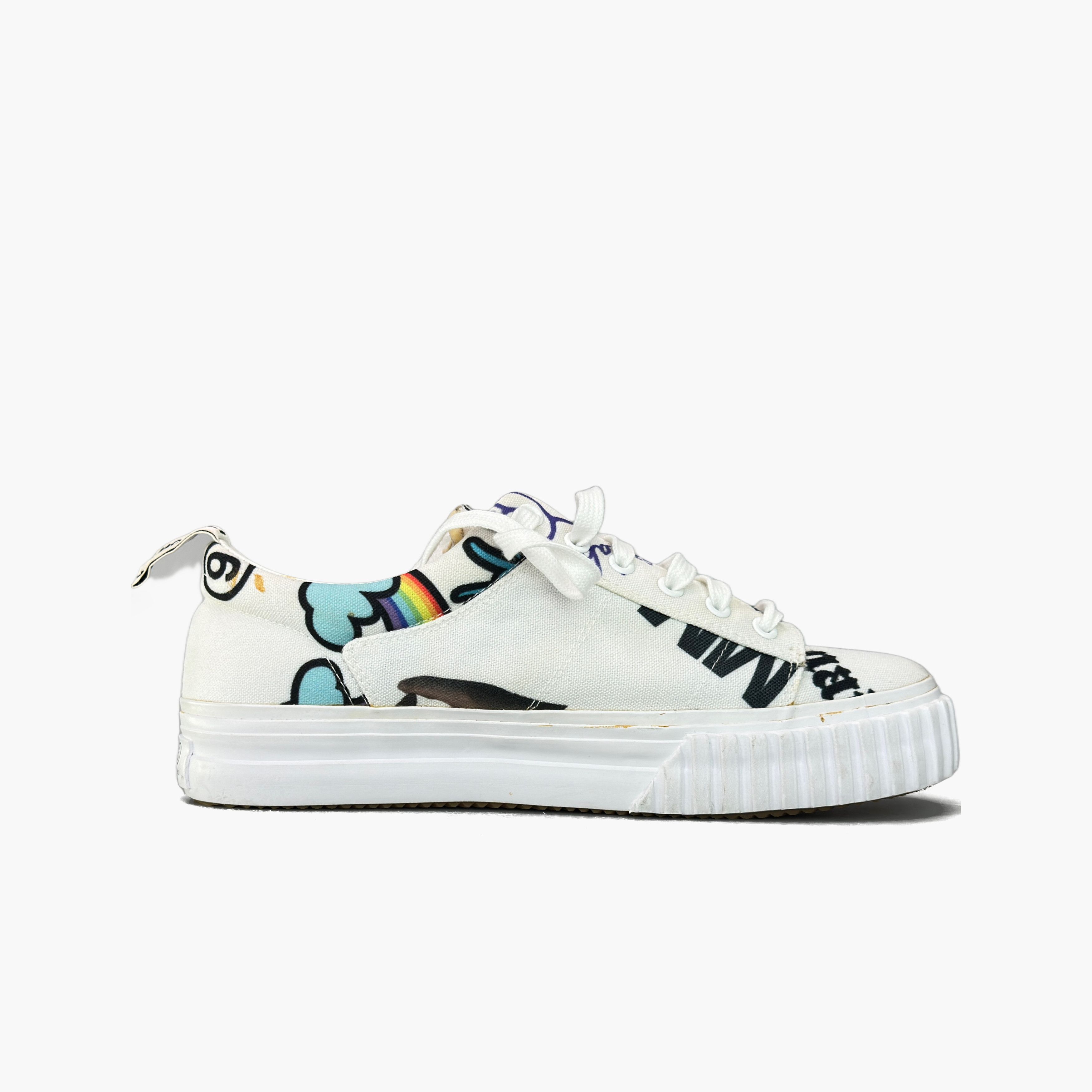 MM6 MM6 Maison Margiela Graffiti Low-Top Sneakers Size 41 Size US 11 / IT 41 - 2 Thumbnail