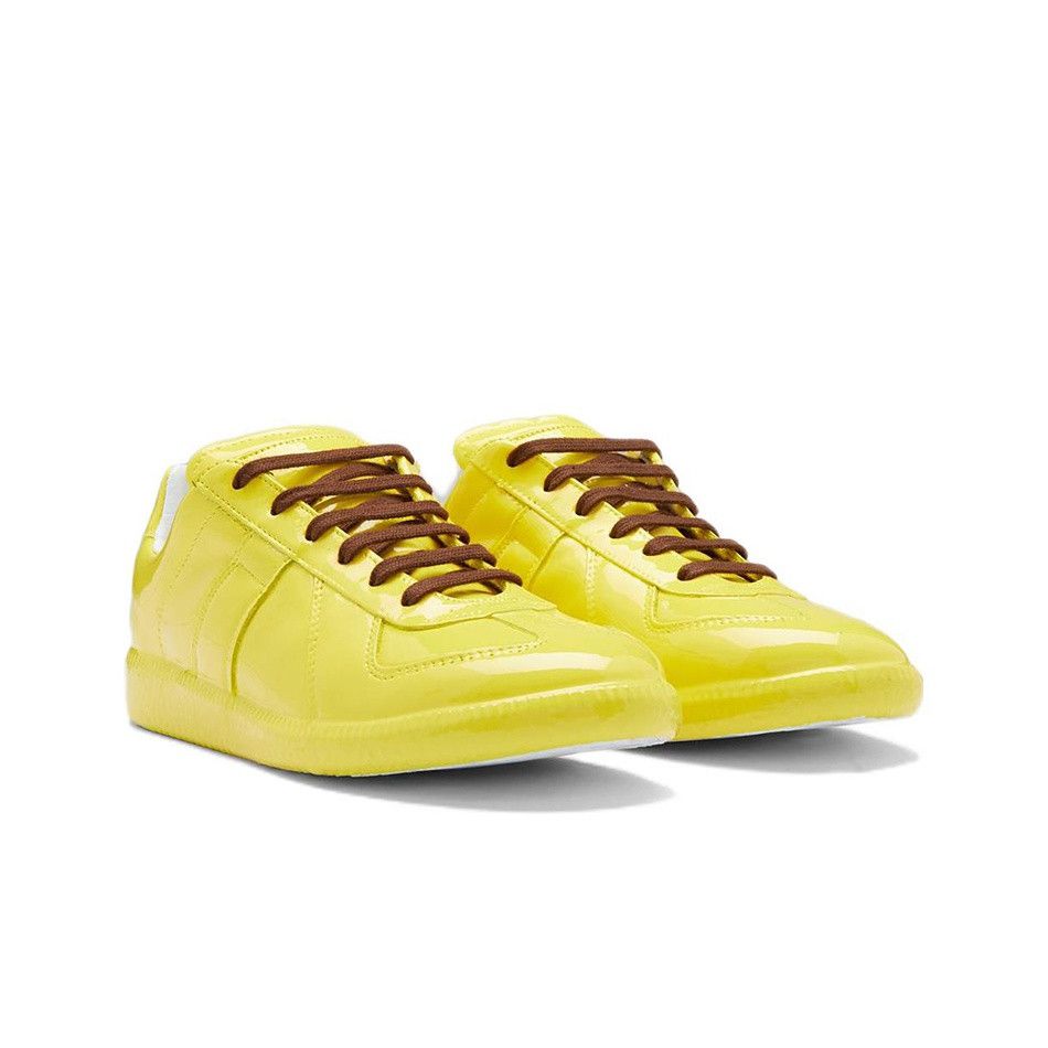 Maison Margiela Maison Margiela Yellow Patent Replica Low-Top Sneakers 38 Size US 8 / IT 38 - 2 Thumbnail