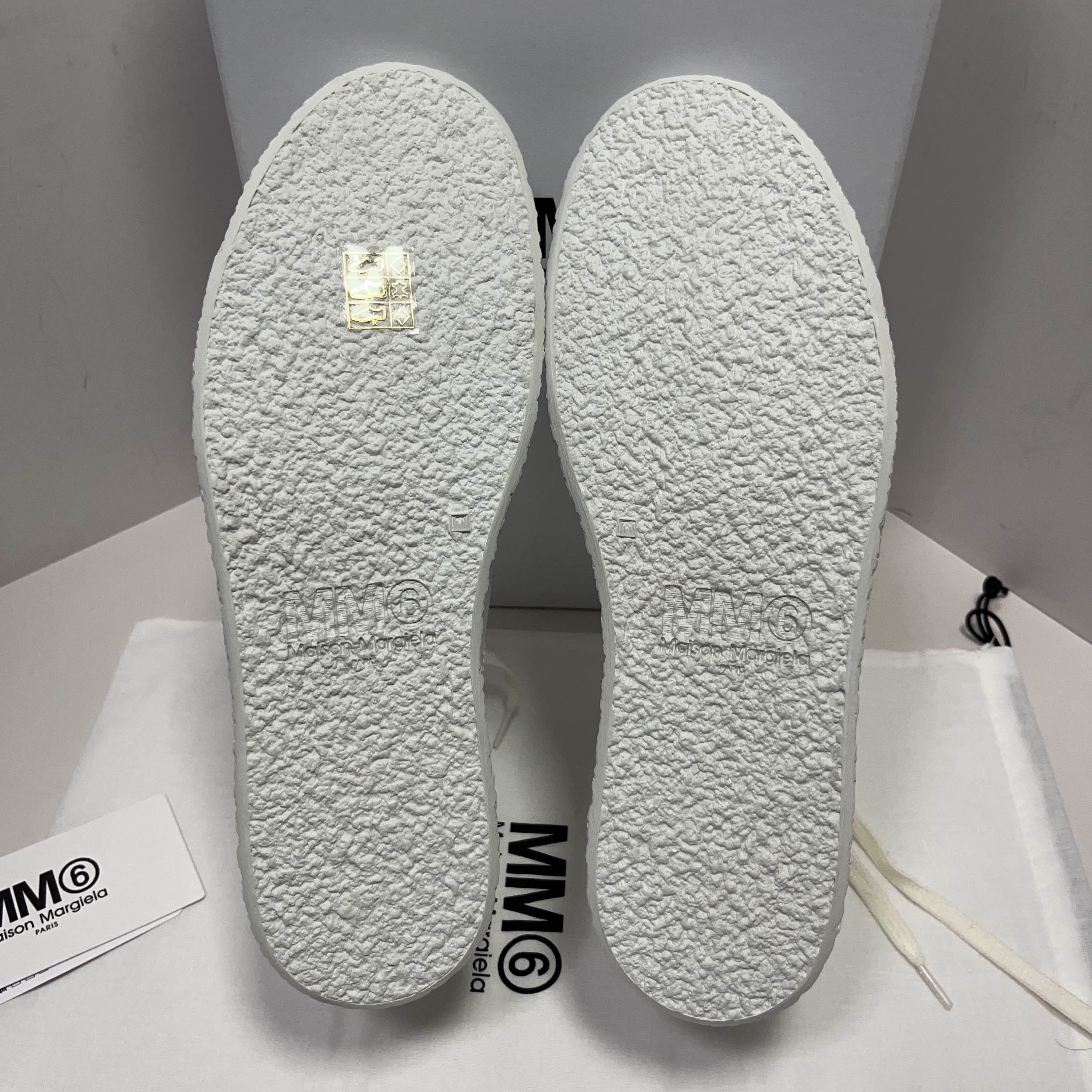 MM6 MM6 Maison Margiela White Low-Top Sneakers Size 37 Size US 7 / IT 37 - 4 Thumbnail
