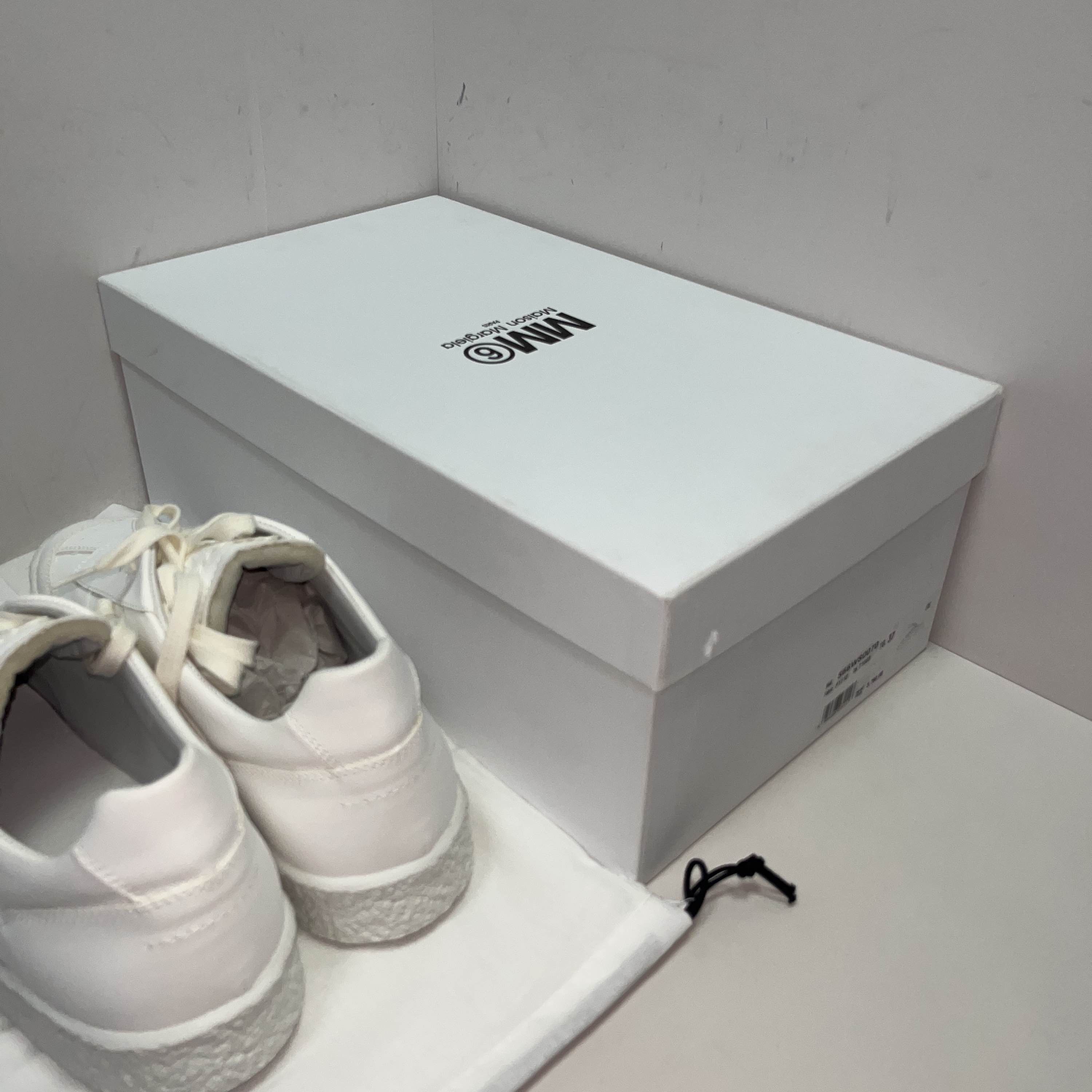 MM6 MM6 Maison Margiela White Low-Top Sneakers Size 37 Size US 7 / IT 37 - 6 Thumbnail