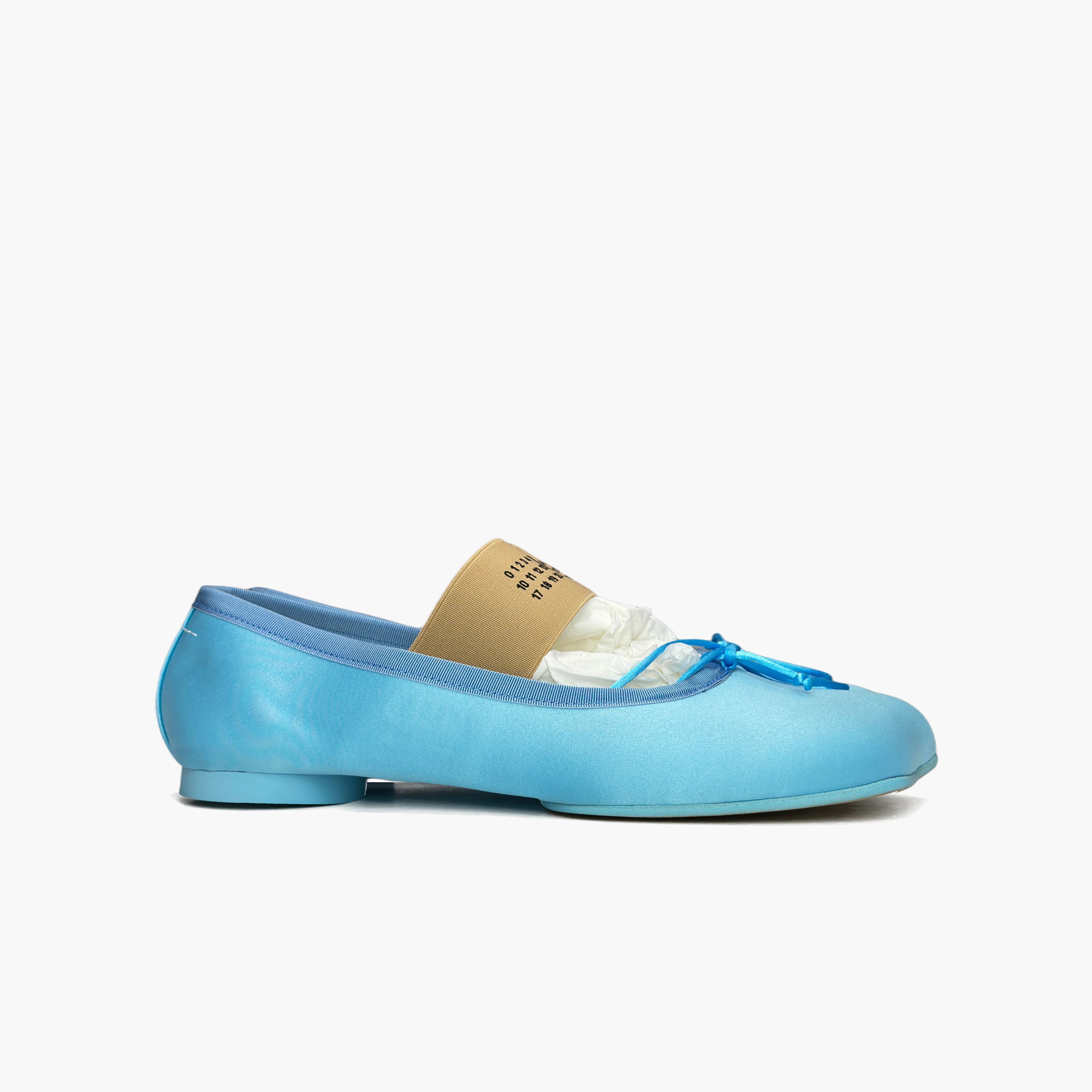 MM6 MM6 Maison Margiela Blue Sateen Ballet Flats Size 39 Size US 9 / IT 39 - 4 Thumbnail