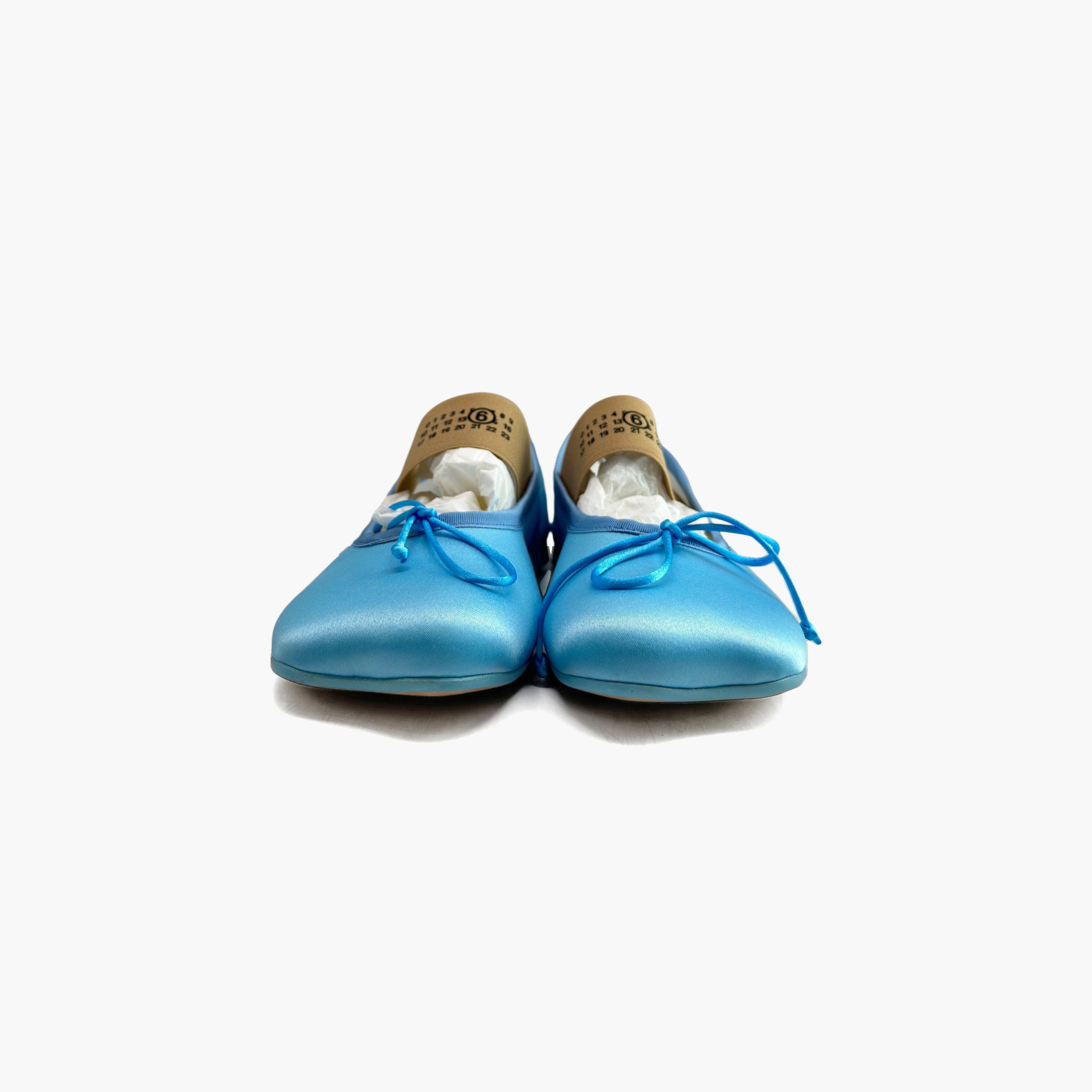 MM6 MM6 Maison Margiela Blue Sateen Ballet Flats Size 39 Size US 9 / IT 39 - 5 Thumbnail