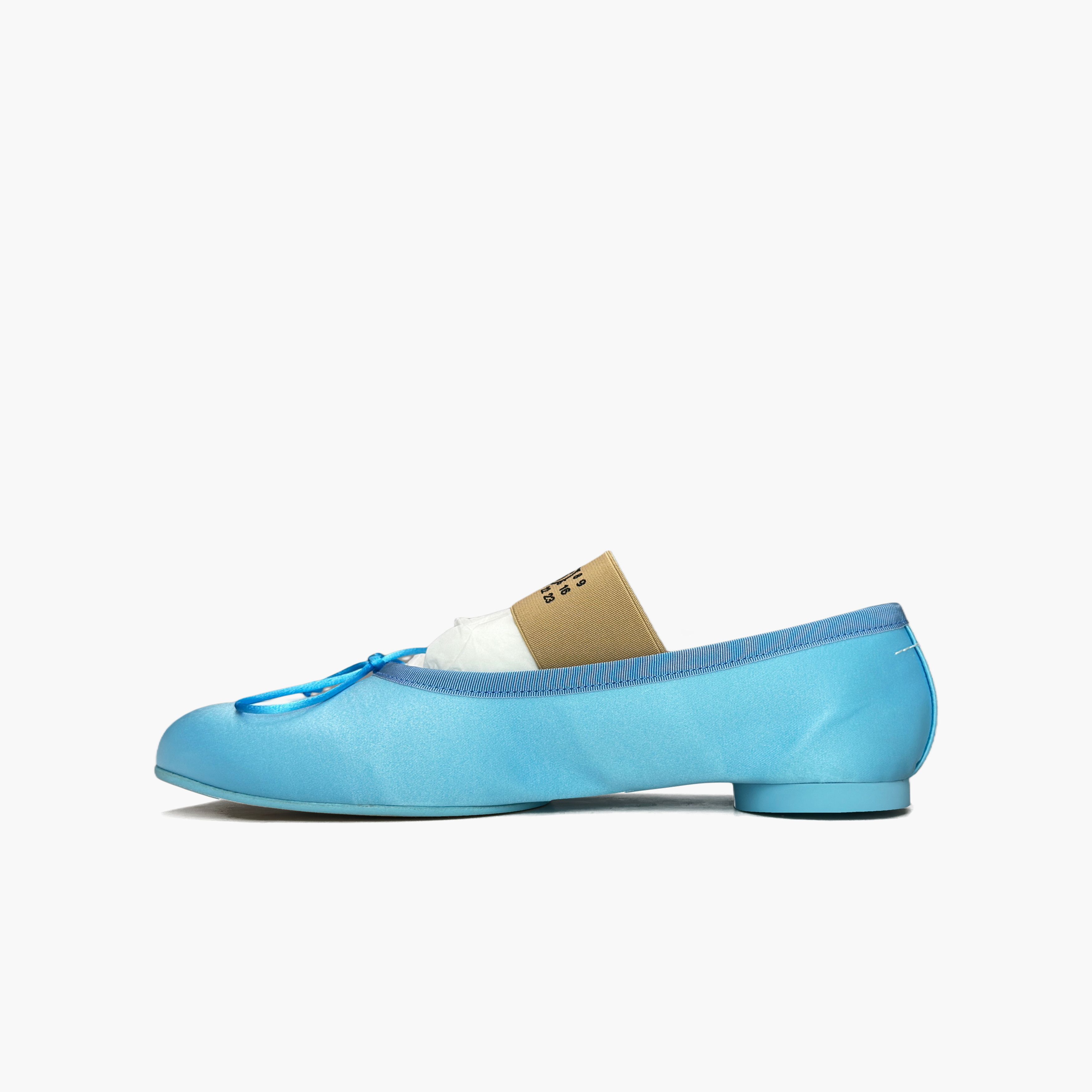 MM6 MM6 Maison Margiela Blue Sateen Ballet Flats Size 39 Size US 9 / IT 39 - 3 Thumbnail