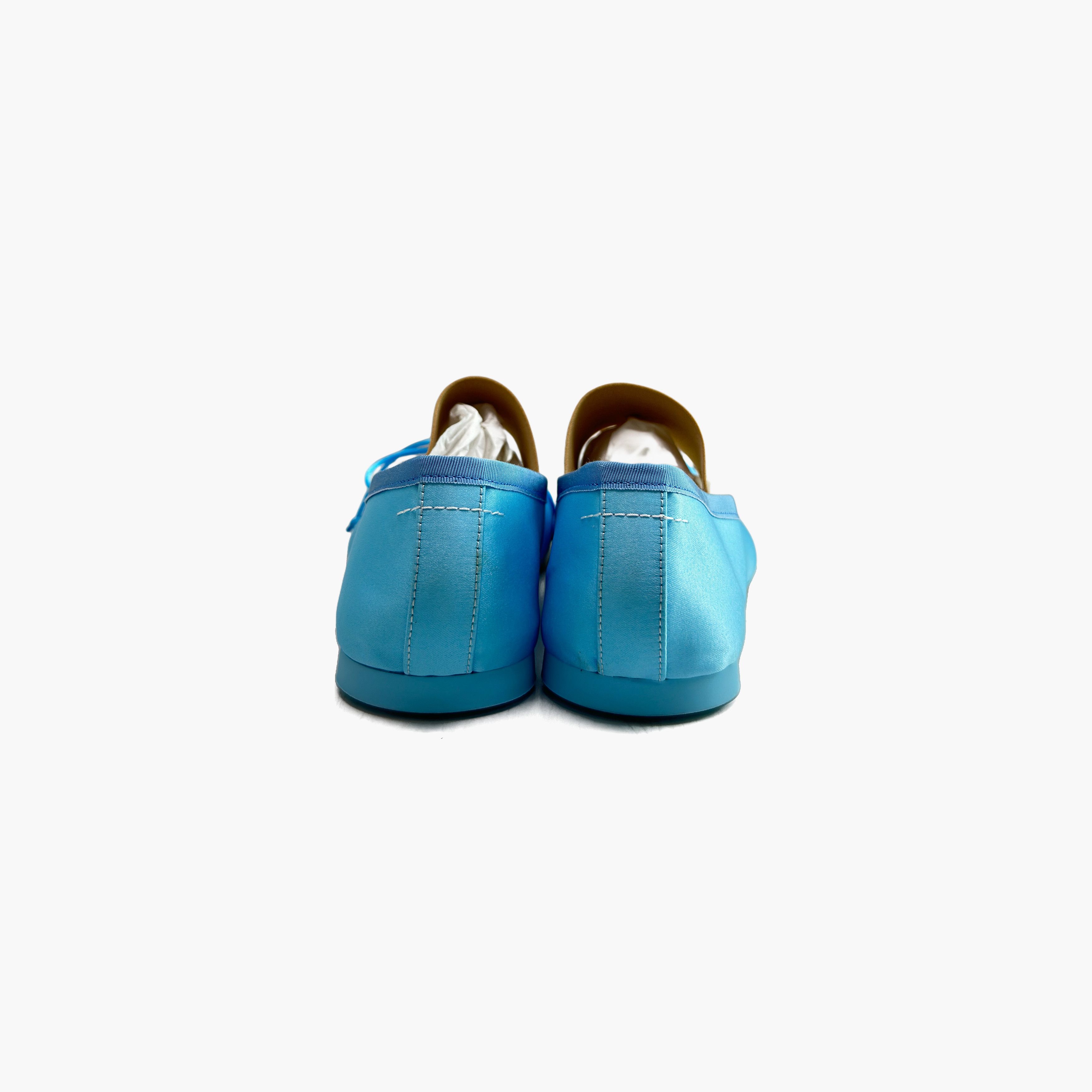 MM6 MM6 Maison Margiela Blue Sateen Ballet Flats Size 39 Size US 9 / IT 39 - 6 Thumbnail