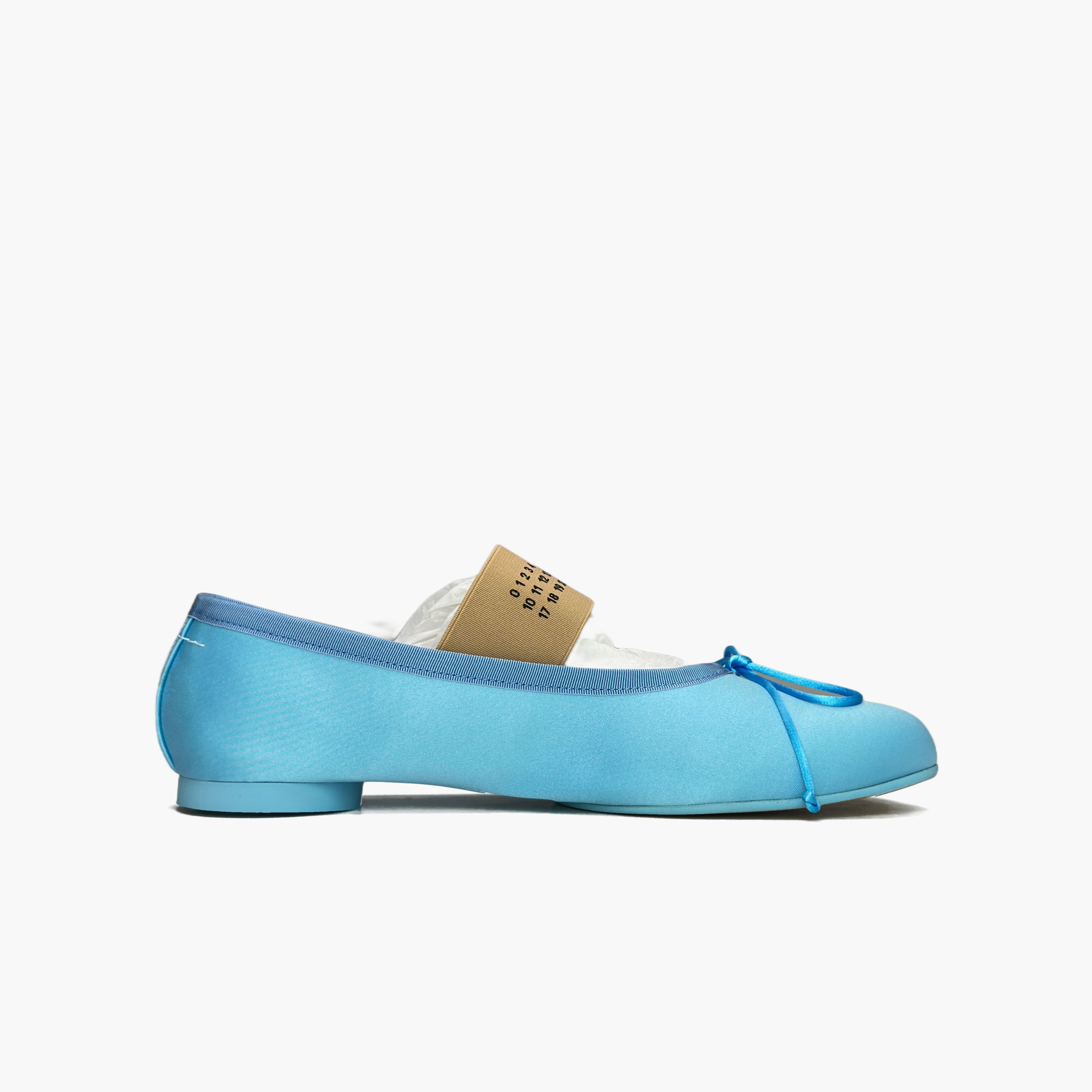 MM6 MM6 Maison Margiela Blue Sateen Ballet Flats Size 39 Size US 9 / IT 39 - 2 Thumbnail