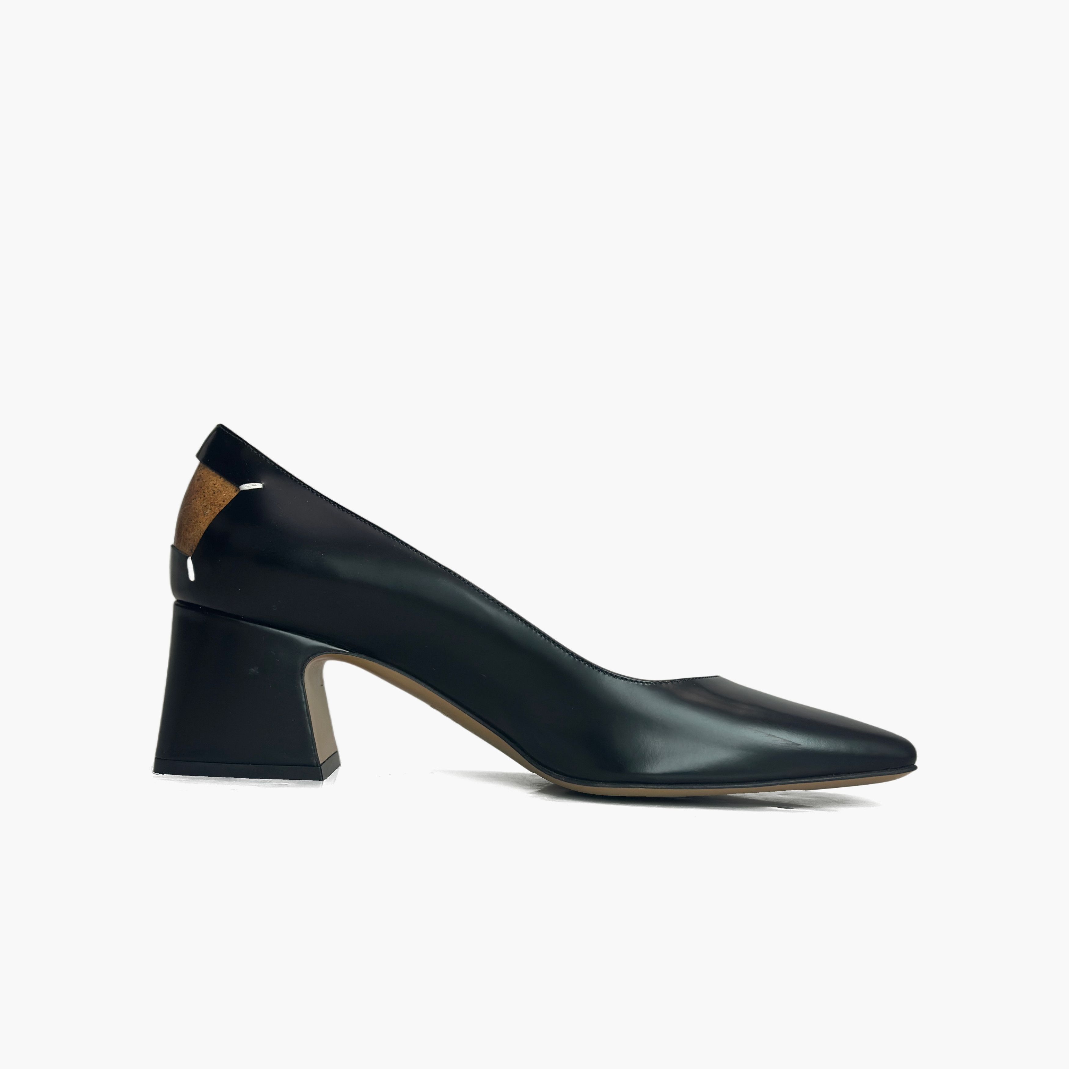 Maison Margiela Maison Margiela Leather Square Toe Block Heels Size 38 Size US 8 / IT 38 - 2 Thumbnail