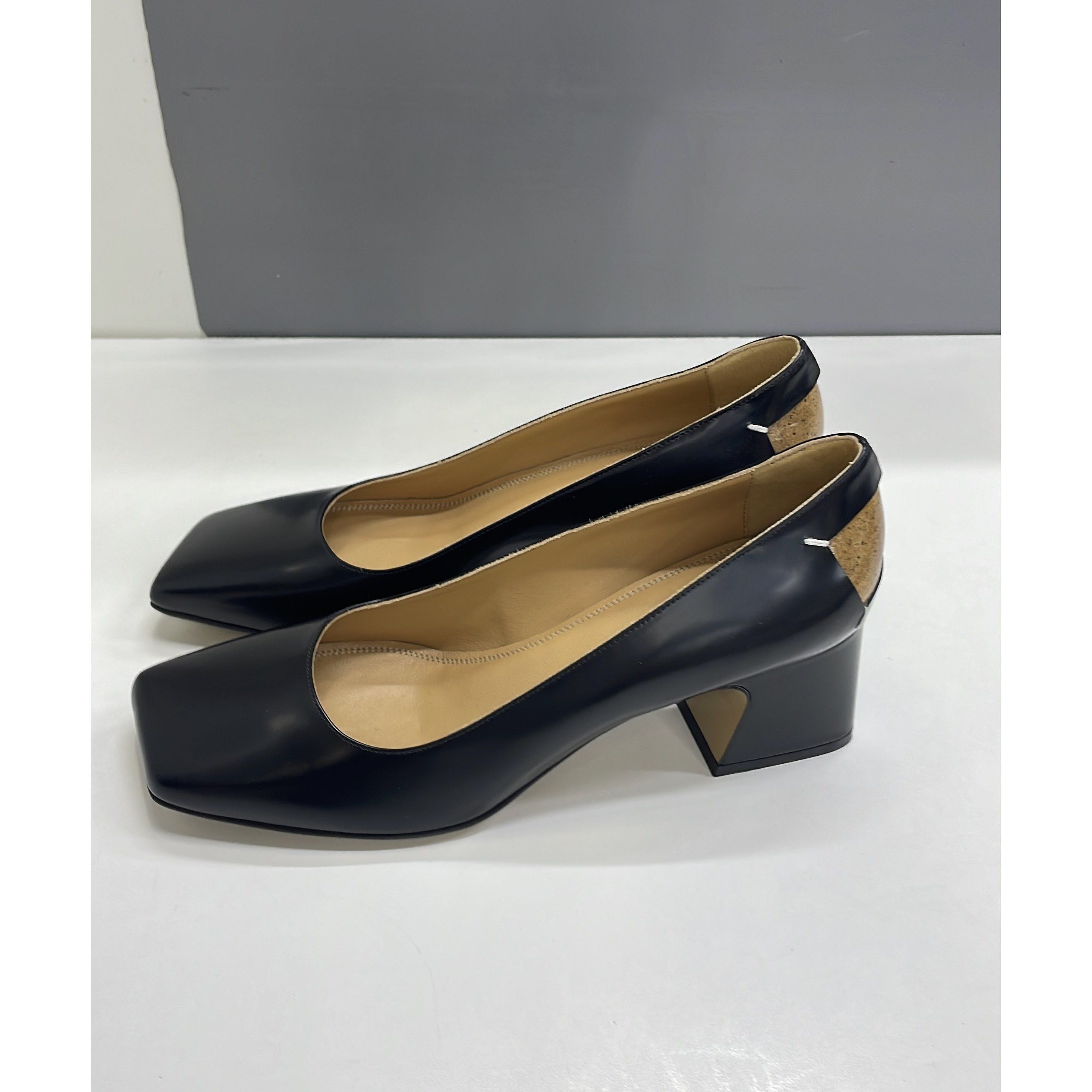 Maison Margiela Maison Margiela Leather Square Toe Block Heels Size 38 Size US 8 / IT 38 - 10 Thumbnail