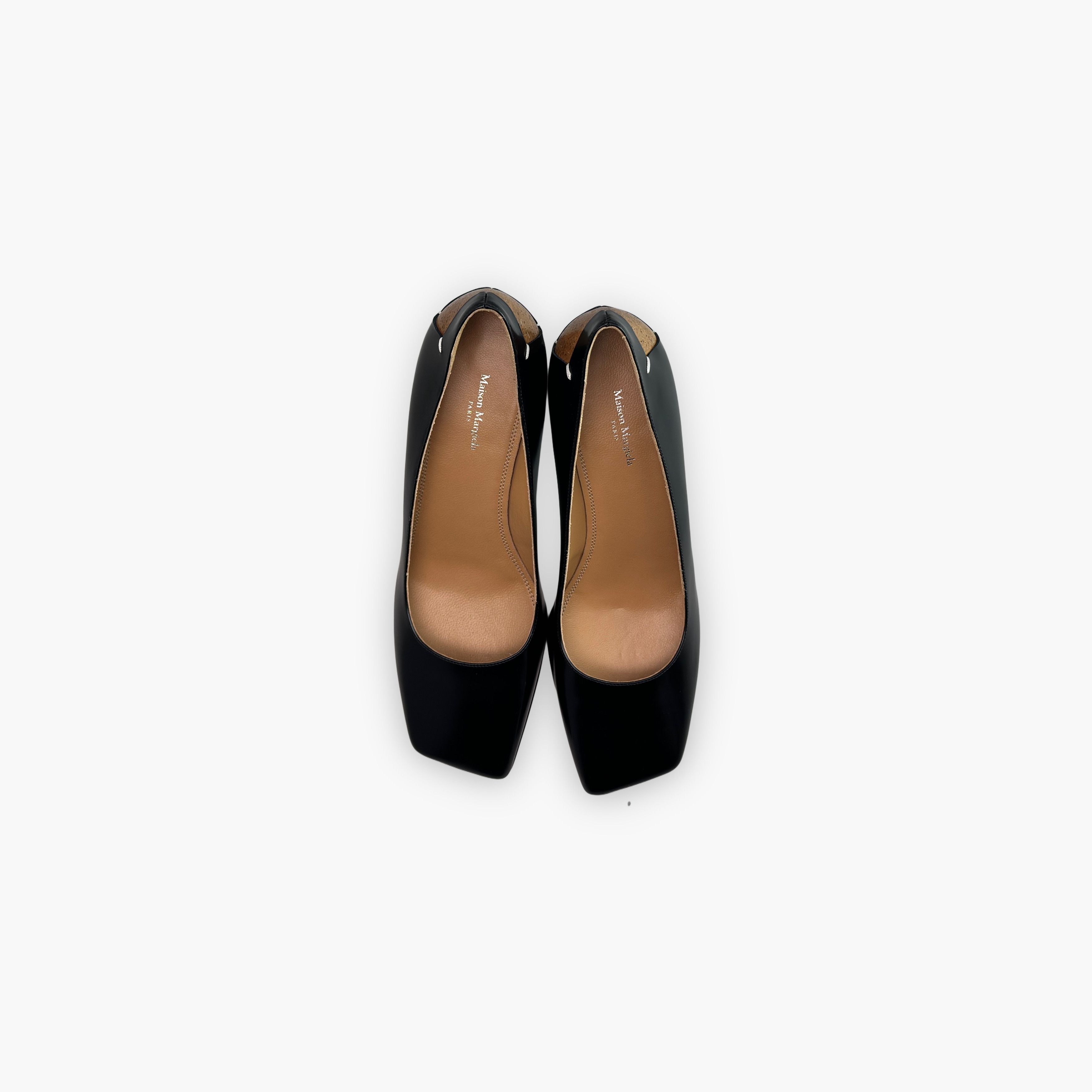 Maison Margiela Maison Margiela Leather Square Toe Block Heels Size 38 Size US 8 / IT 38 - 9 Thumbnail