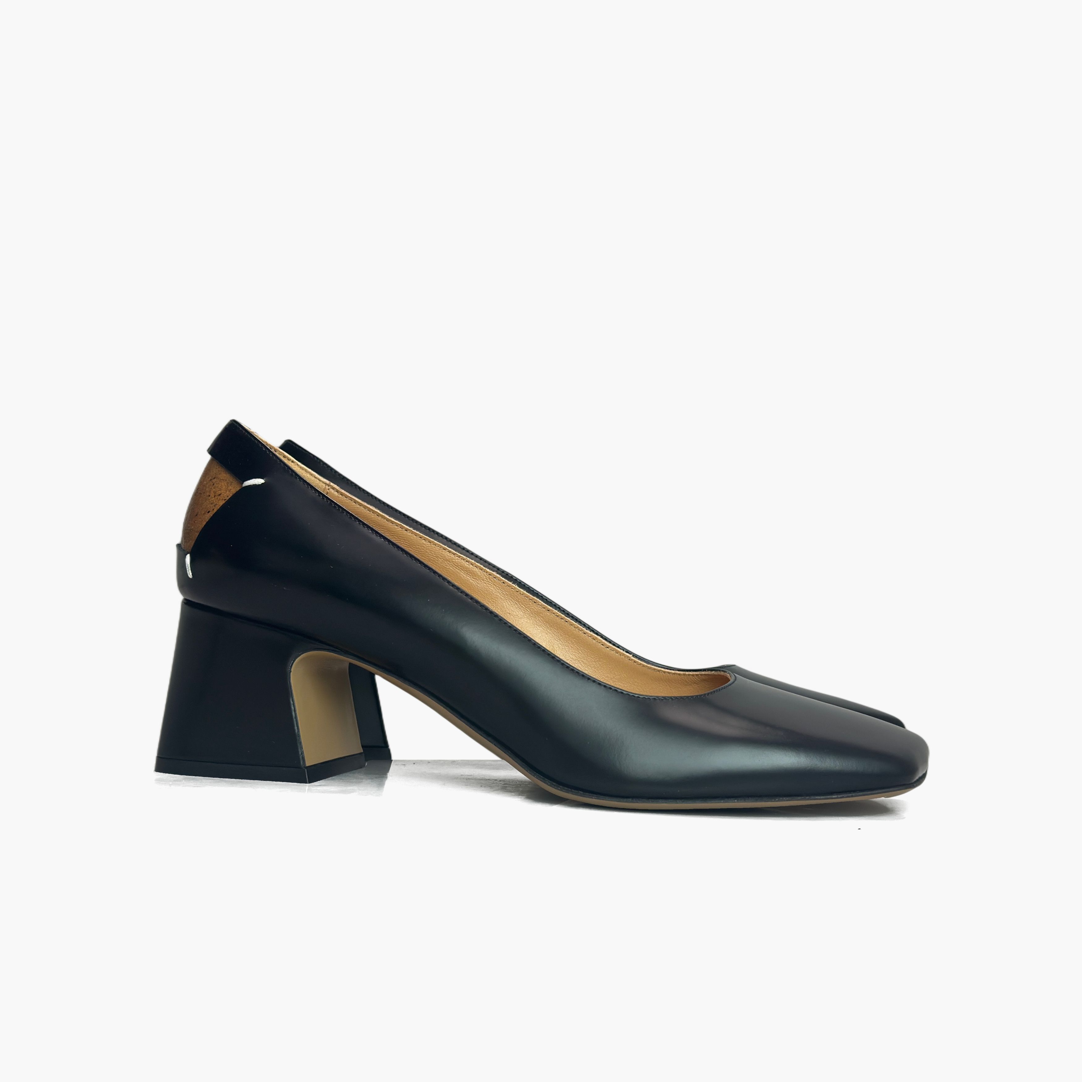 Maison Margiela Maison Margiela Leather Square Toe Block Heels Size 38 Size US 8 / IT 38 - 4 Thumbnail