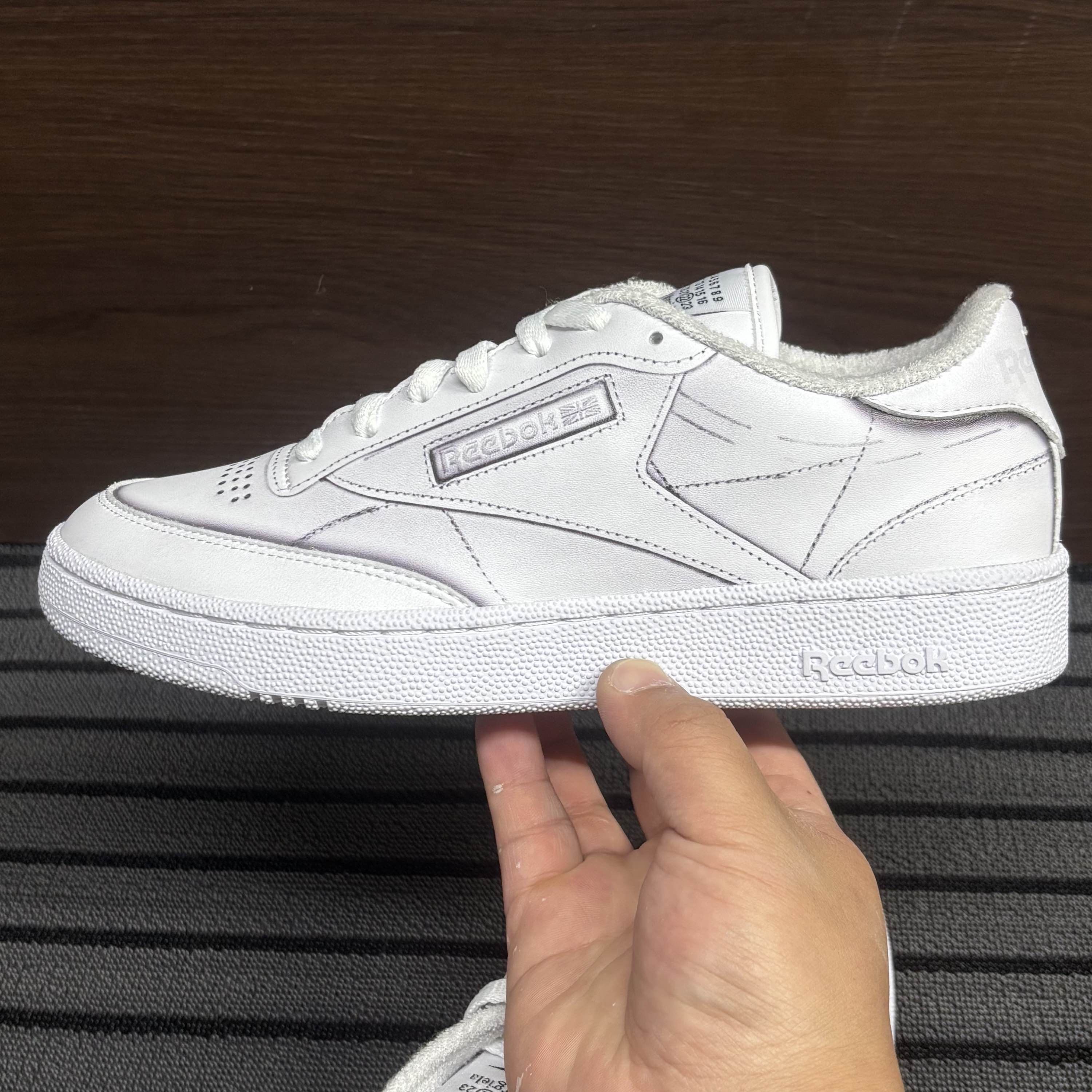 Maison Margiela × Reebok Maison Margiela x Reebok Club C Trompe L'Oeil US 7.5 Size US 7 / EU 40 - 7 Thumbnail