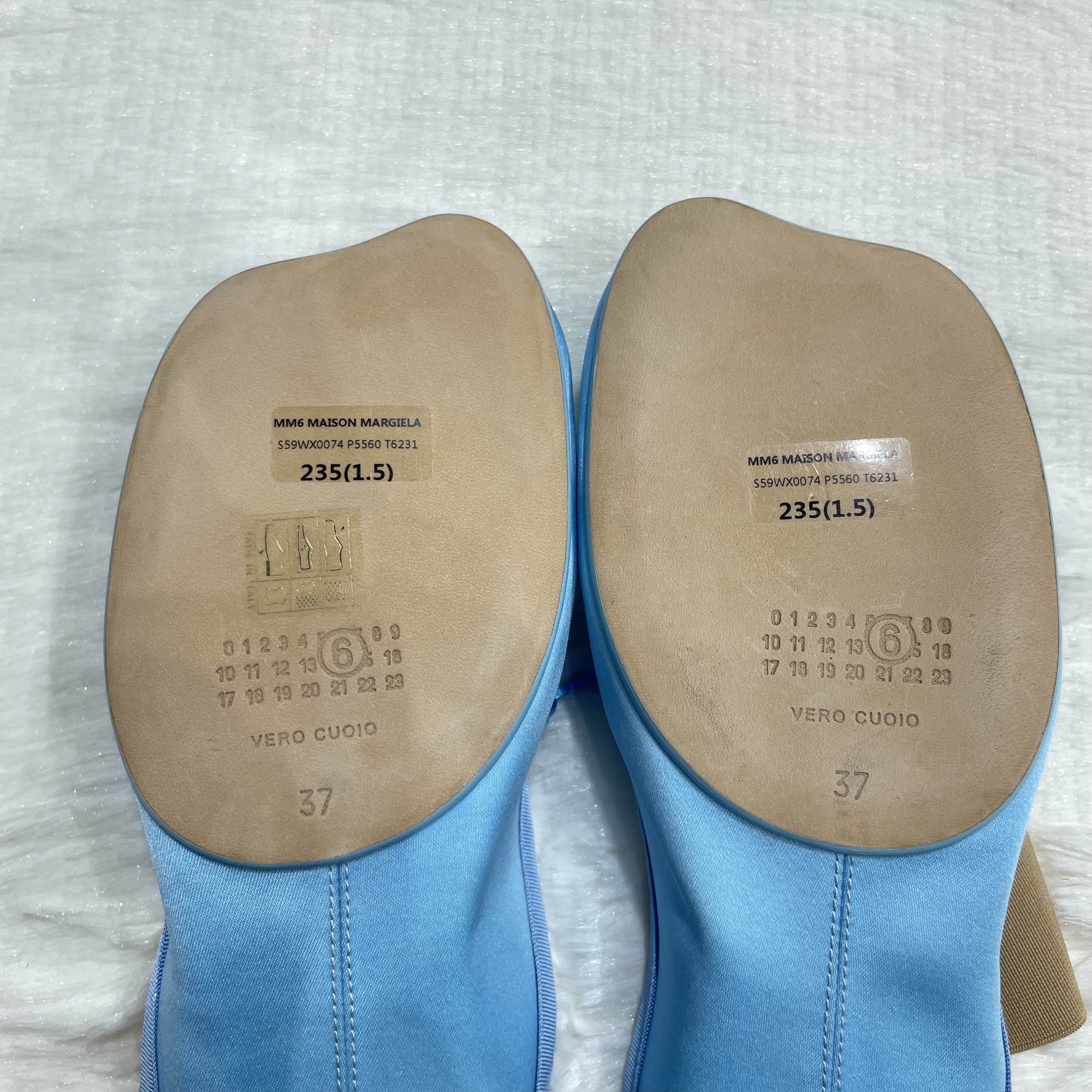 MM6 MM6 Maison Margiela Satin Logo Mules Size 37 Size US 7 / IT 37 - 9 Thumbnail