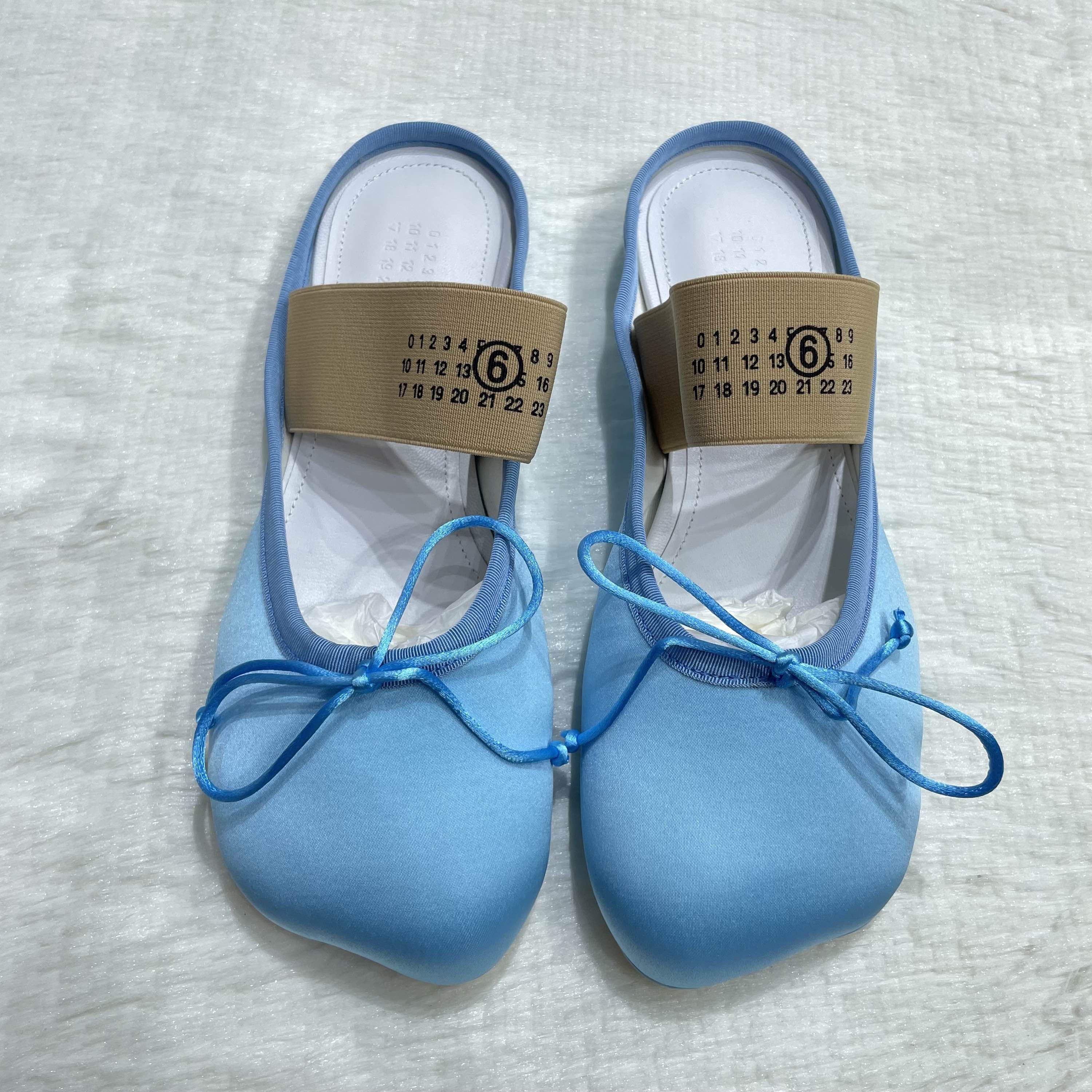 MM6 MM6 Maison Margiela Satin Logo Mules Size 37 Size US 7 / IT 37 - 2 Thumbnail