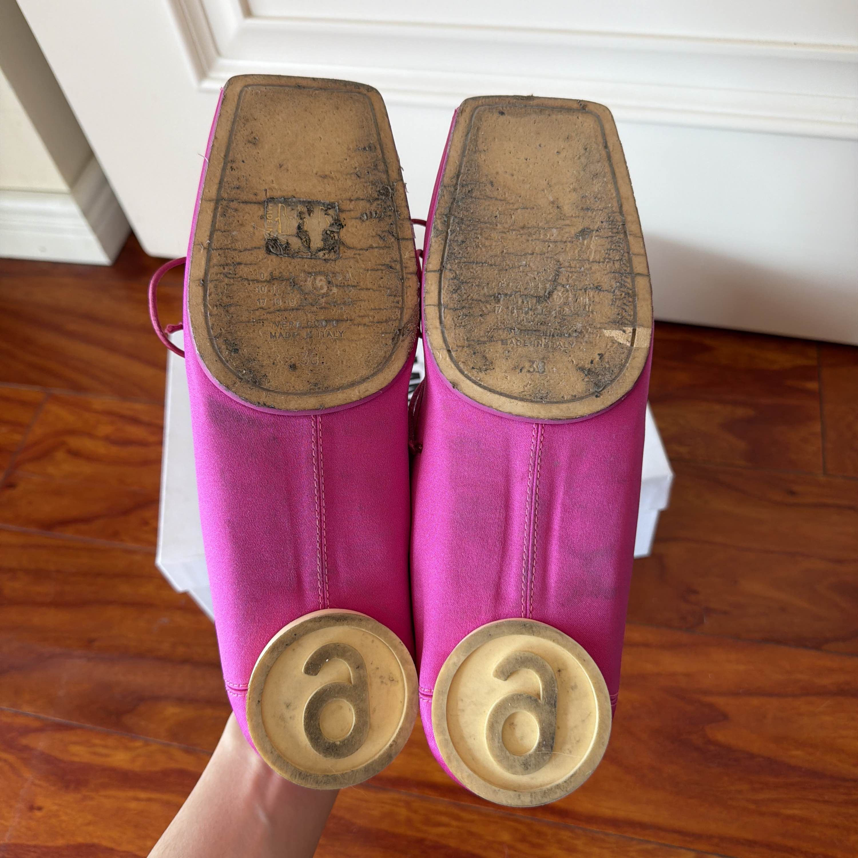 MM6 MM6 Maison Margiela Pink Logo Ballet Flats Size 38 Size US 8 / IT 38 - 4 Thumbnail