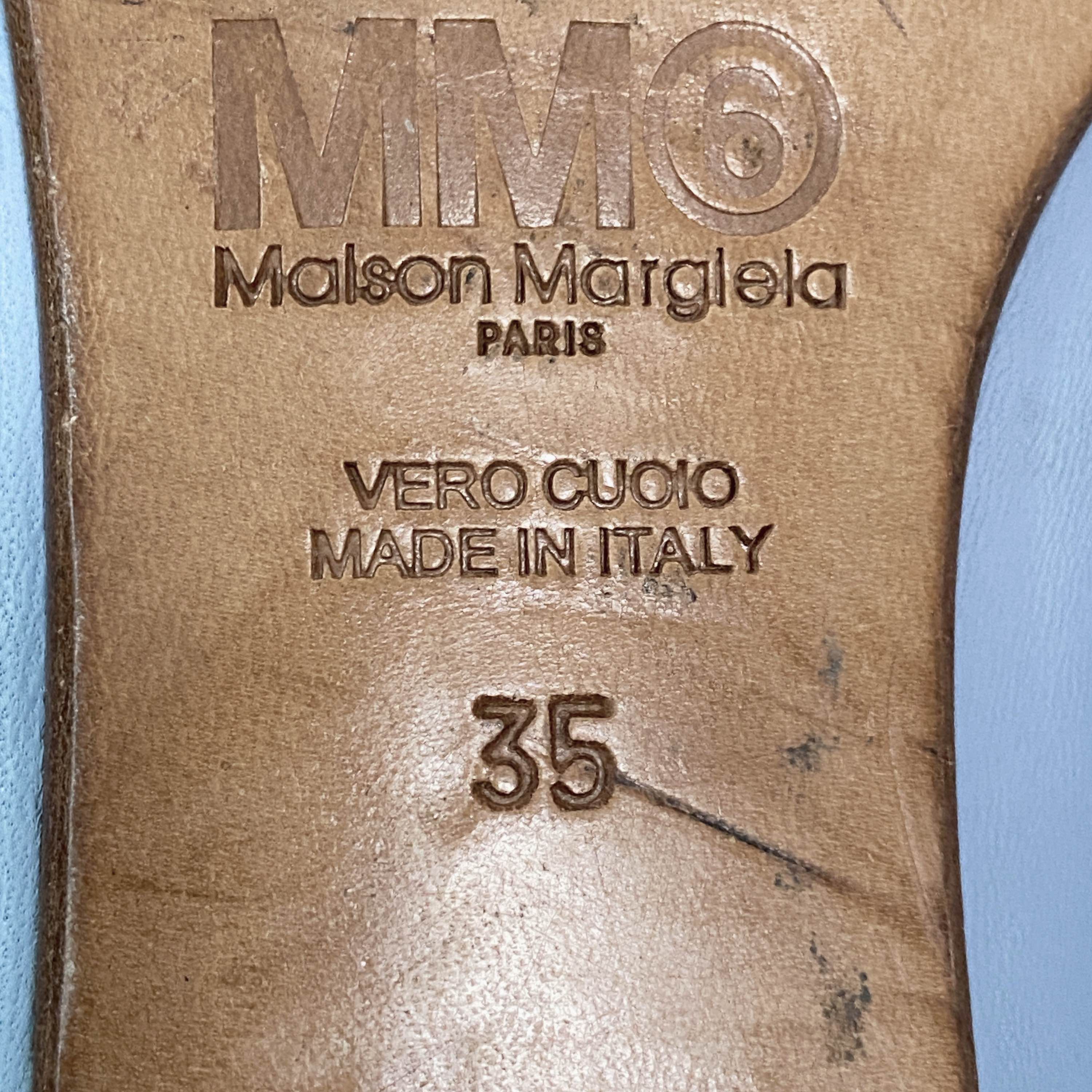 MM6 MM6 Maison Margiela Leather Bow Ballet Flats Size 35 Size US 5 / IT 35 - 5 Thumbnail