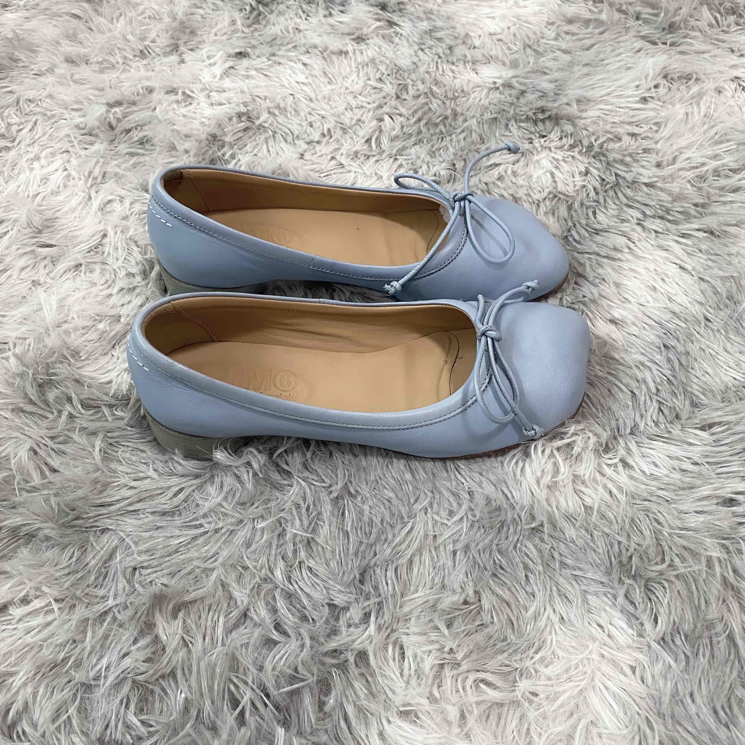 MM6 MM6 Maison Margiela Leather Bow Ballet Flats Size 35 Size US 5 / IT 35 - 6 Thumbnail