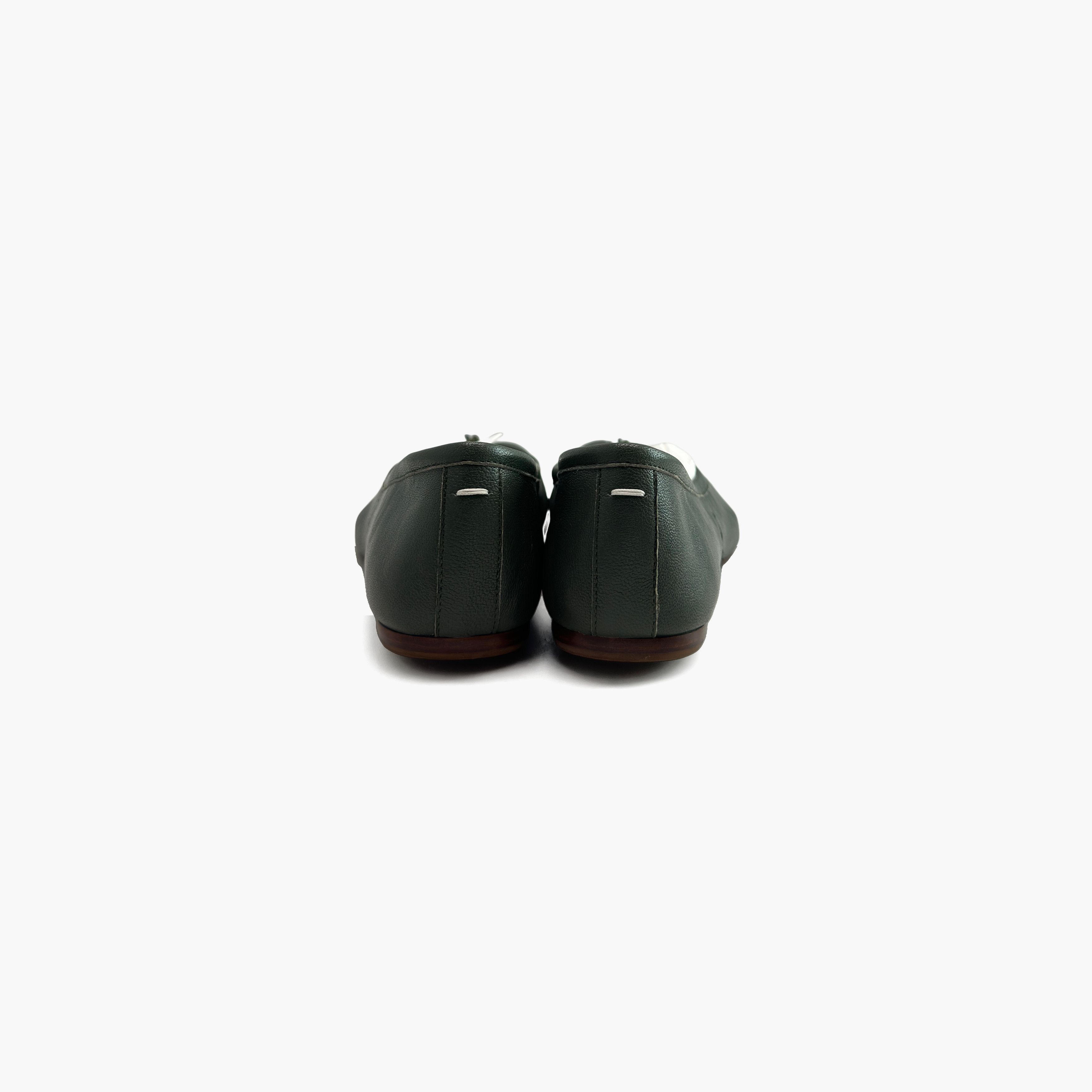 Maison Margiela Maison Margiela Green Leather Tabi Ballet Flats Size 37 Size US 7 / IT 37 - 6 Thumbnail
