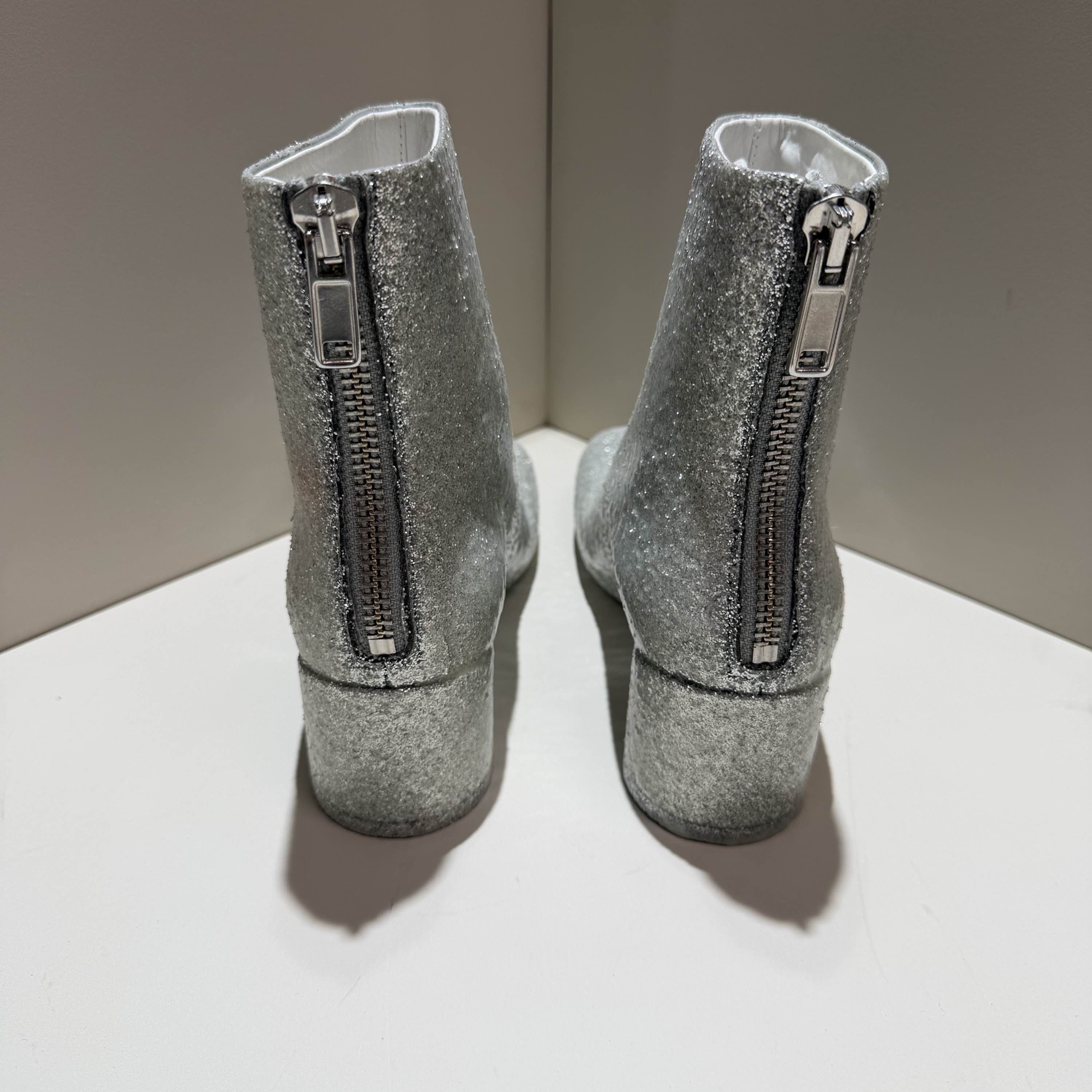 MM6 MM6 Maison Margiela Silver Glitter Boots Size 36 Size US 6 / IT 36 - 3 Thumbnail