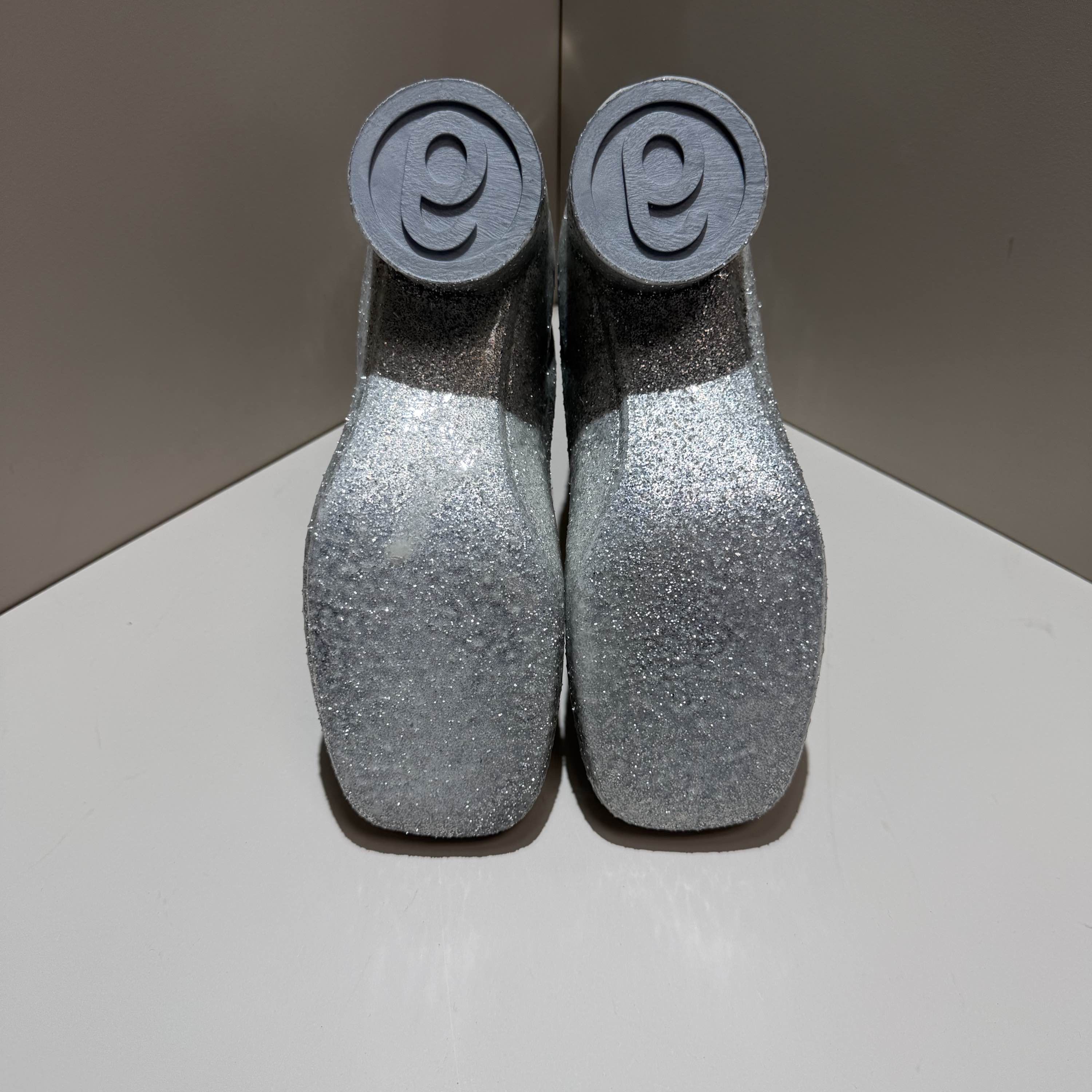 MM6 MM6 Maison Margiela Silver Glitter Boots Size 36 Size US 6 / IT 36 - 4 Thumbnail