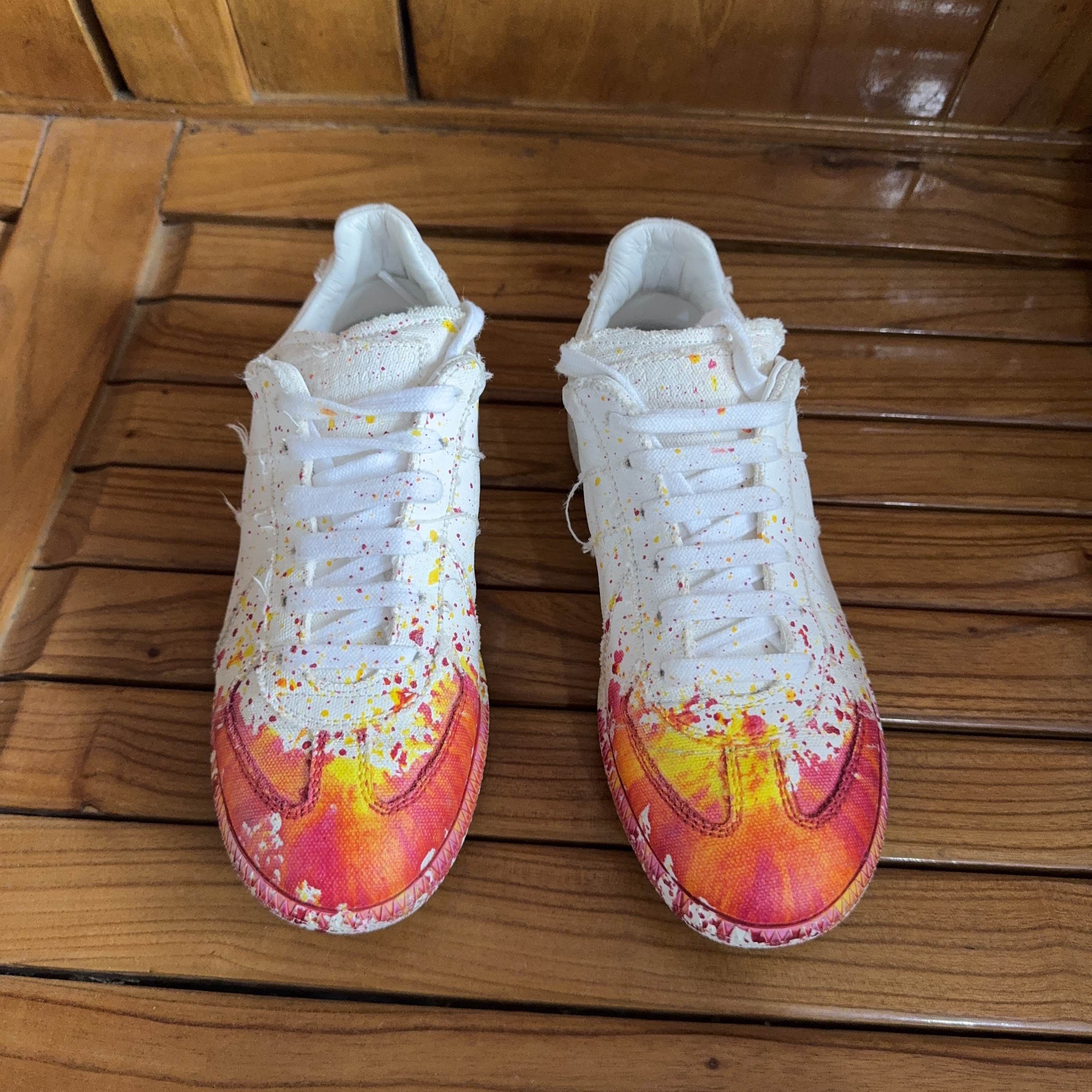 Maison Margiela Maison Margiela Paint Splatter Replica Sneakers Size 36 Size US 6 / IT 36 - 2 Thumbnail