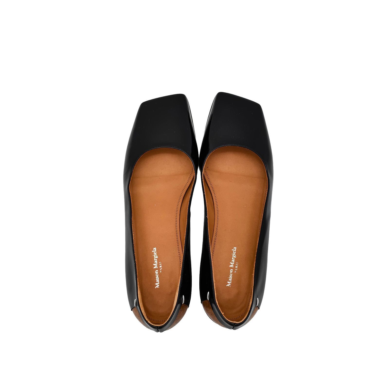 Maison Margiela Maison Margiela Square Toe Leather Flats Size 36 Size US 6 / IT 36 - 6 Thumbnail